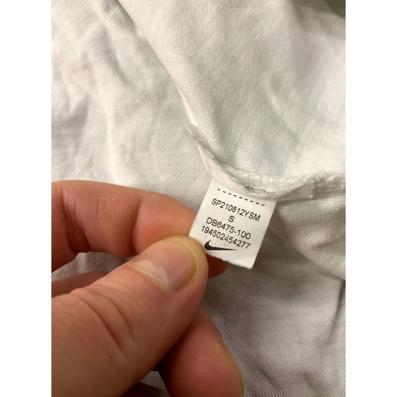 Nike NIKE Shirt Men T-Shirt White 2021 Jersey Logo Short Sleeve Size S Small Size US S / EU 44-46 / 1 - 6 Thumbnail