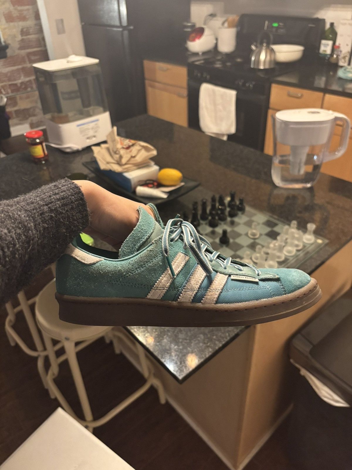 Adidas Darryl Brown x adidas Campus 80 Active Green Gum Size US 7 / EU 40 - 7 Thumbnail