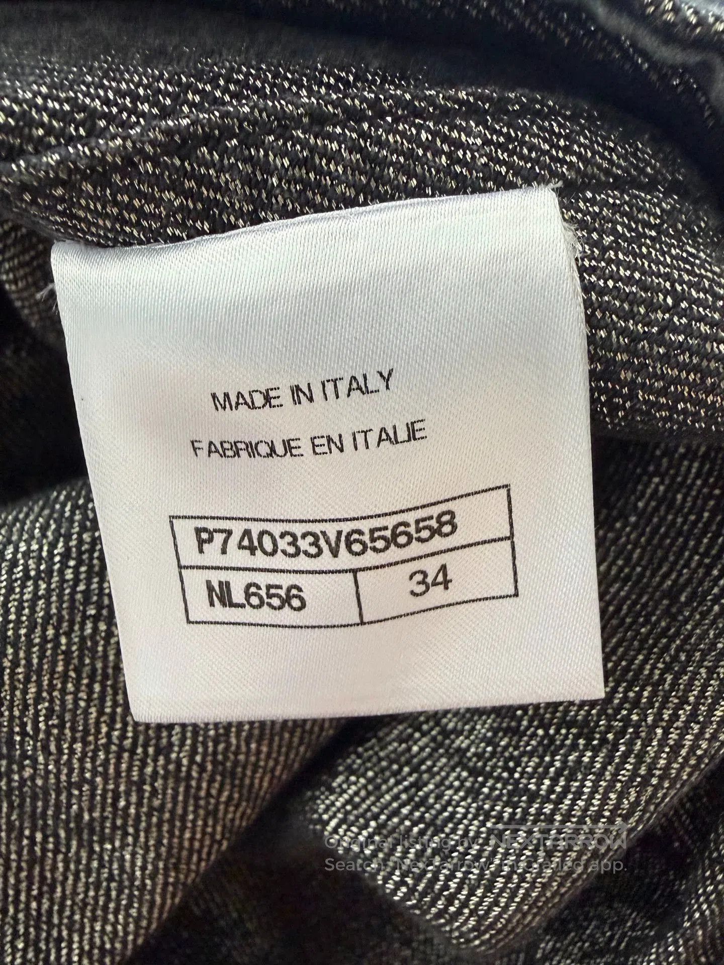 Chanel Chanel 23C Dark Gray Denim Jacket. Size US XS / EU 42 / 0 - 5 Thumbnail