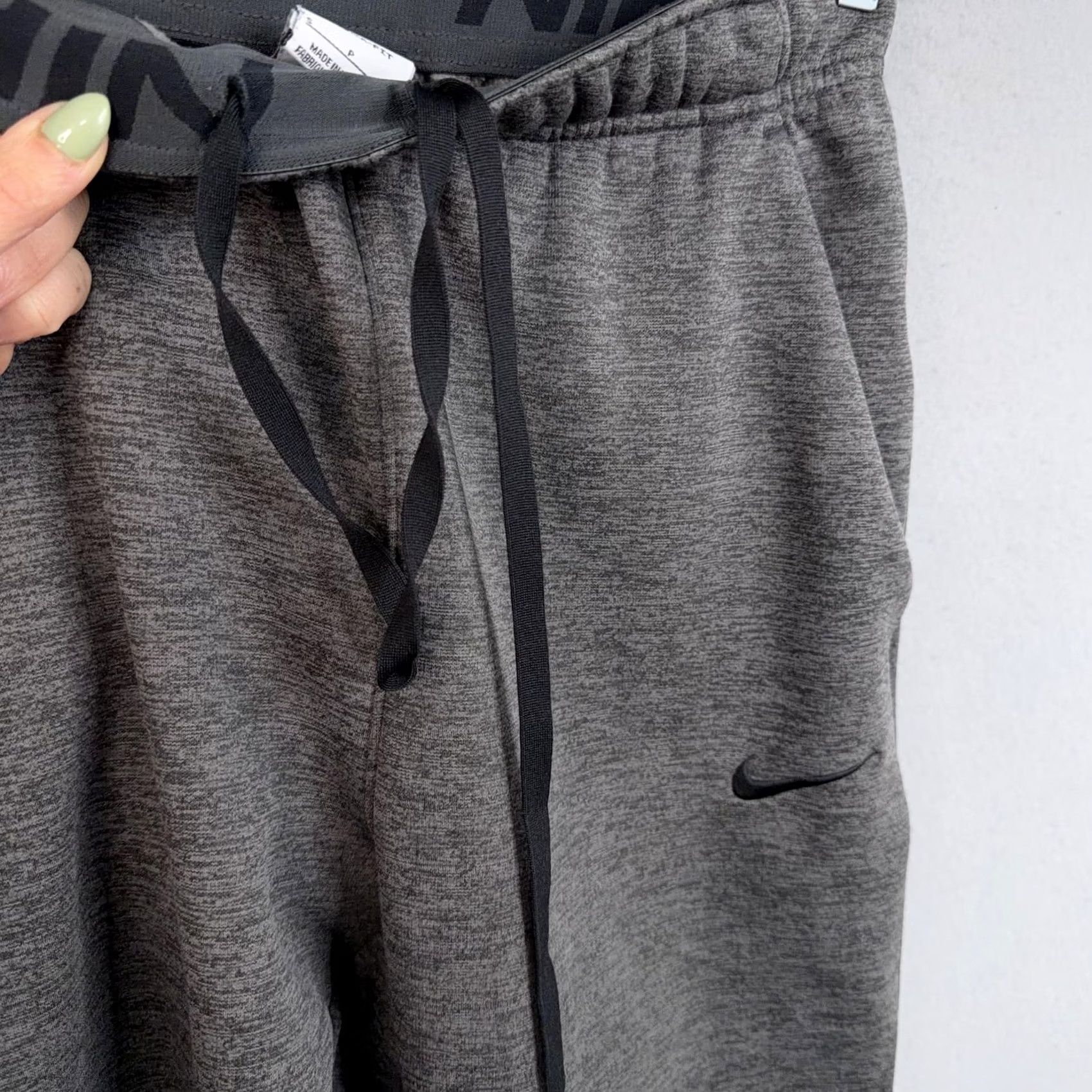 Nike Nike Therma-FIT Pants Mens Small Gray Fleece Joggers Sweatpants Athletic Size US 29 - 4 Thumbnail