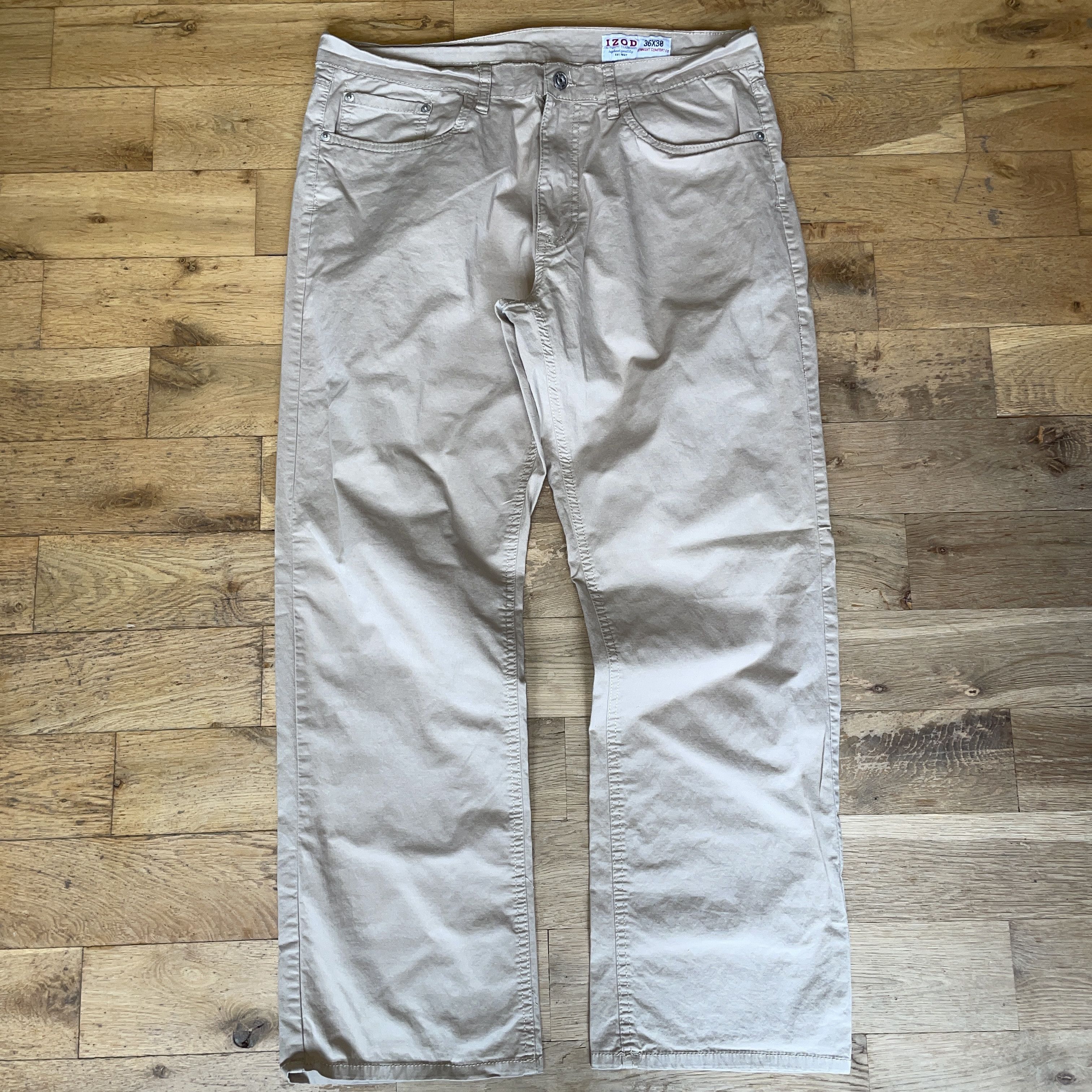 Izod × Vintage Izod Men's Fashion Chinos Straight Comfort Fit W 36 L 30 Size US 36 / EU 52 - 1 Thumbnail