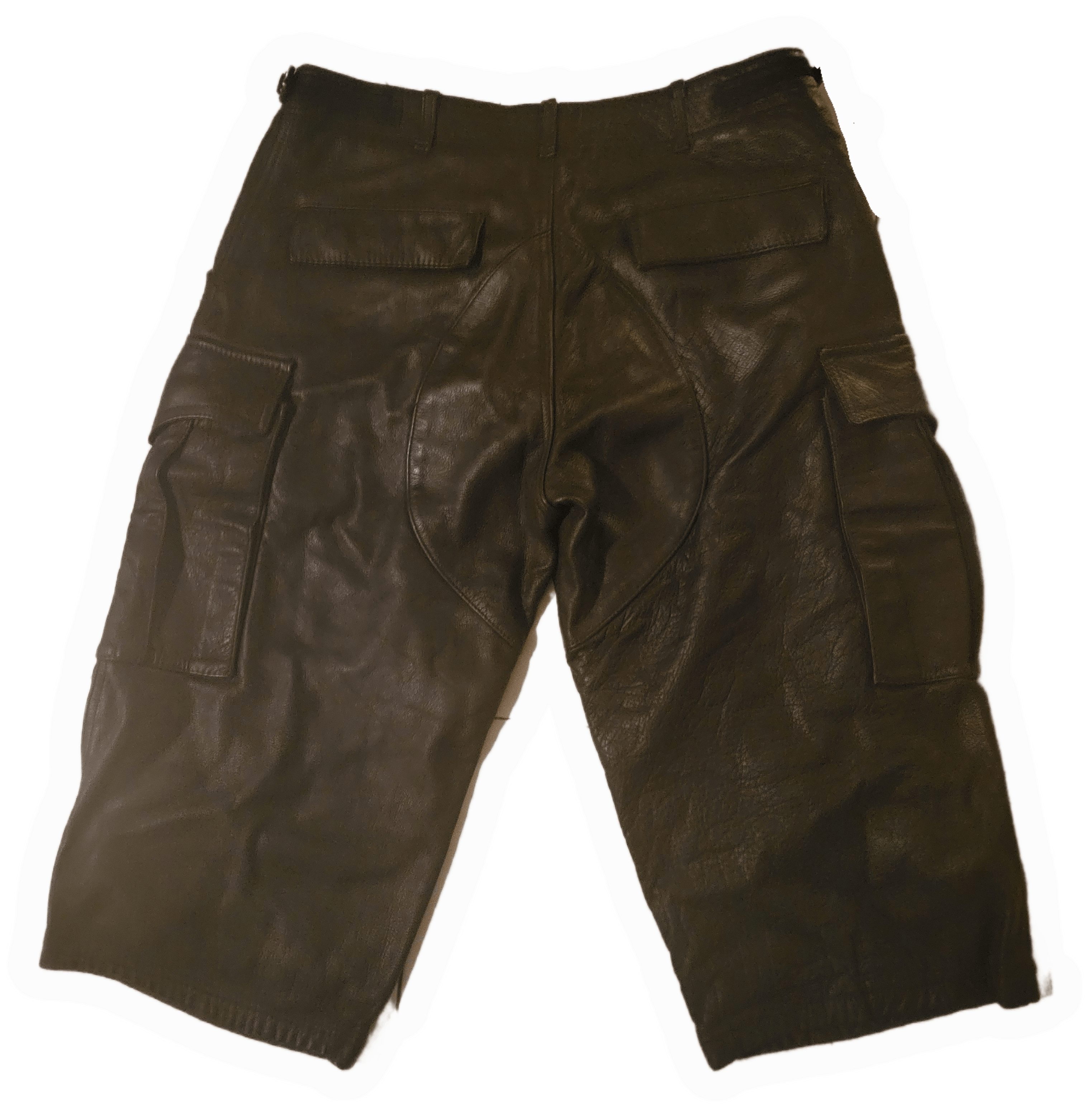 Undercover A/W 96 "Wire" Cowhide Leather Shorts Size US 32 / EU 48 - 2 Thumbnail