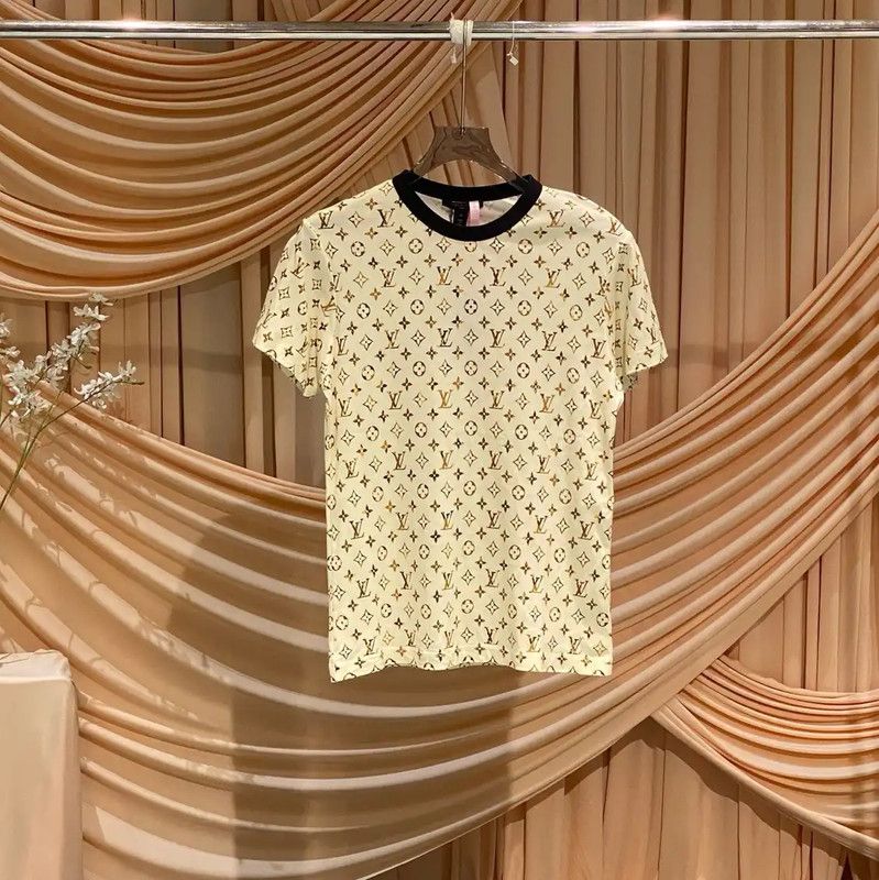Louis Vuitton Colorblock Cotton Women’s T-Shirt 0089