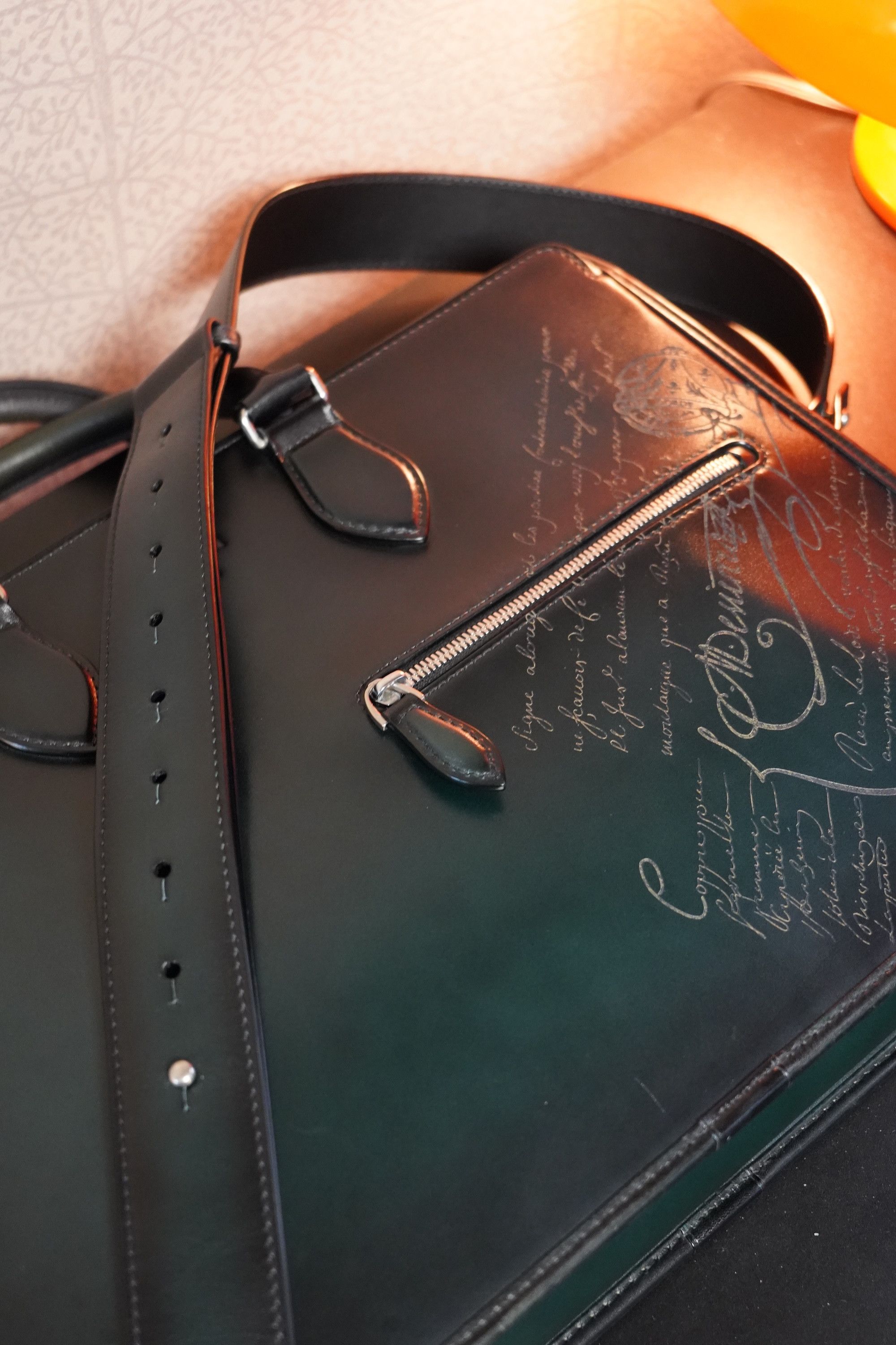 Berluti Berluti Un Jour Neo Scritto Venezia Leather Briefcase Size ONE SIZE - 8 Thumbnail
