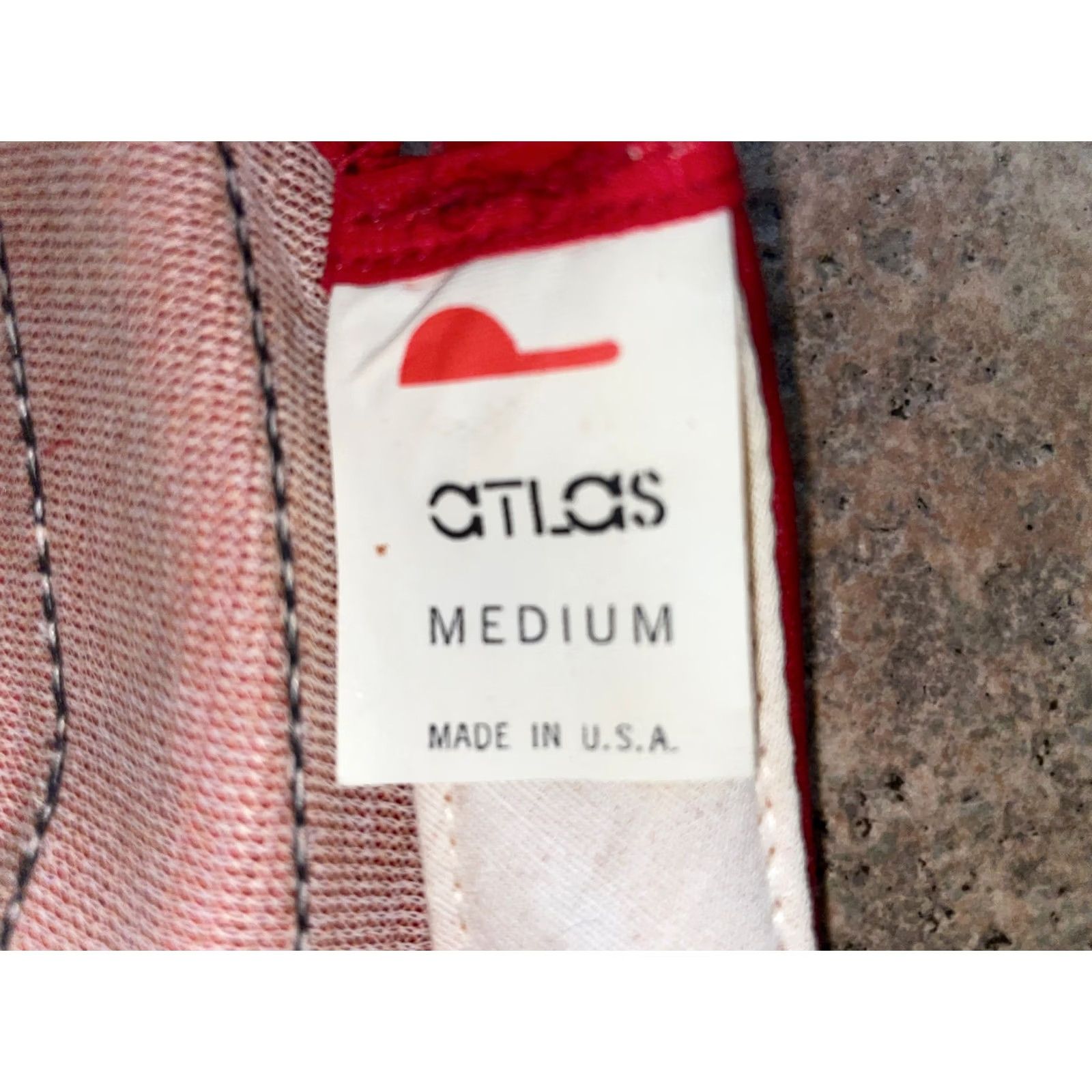 Vintage VINTAGE Atlas Oklahoma adjustable hat USA Made Mens Medium Red Baseball Cap Adjustable Hat Size ONE SIZE - 2 Thumbnail
