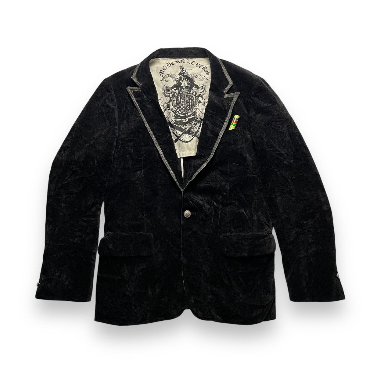 Super Lovers 🇯🇵 MODERN LOVERS CORDUROY PUNK GOTHIC CASUAL JACKET Size US L / EU 52-54 / 3 - 1 Thumbnail