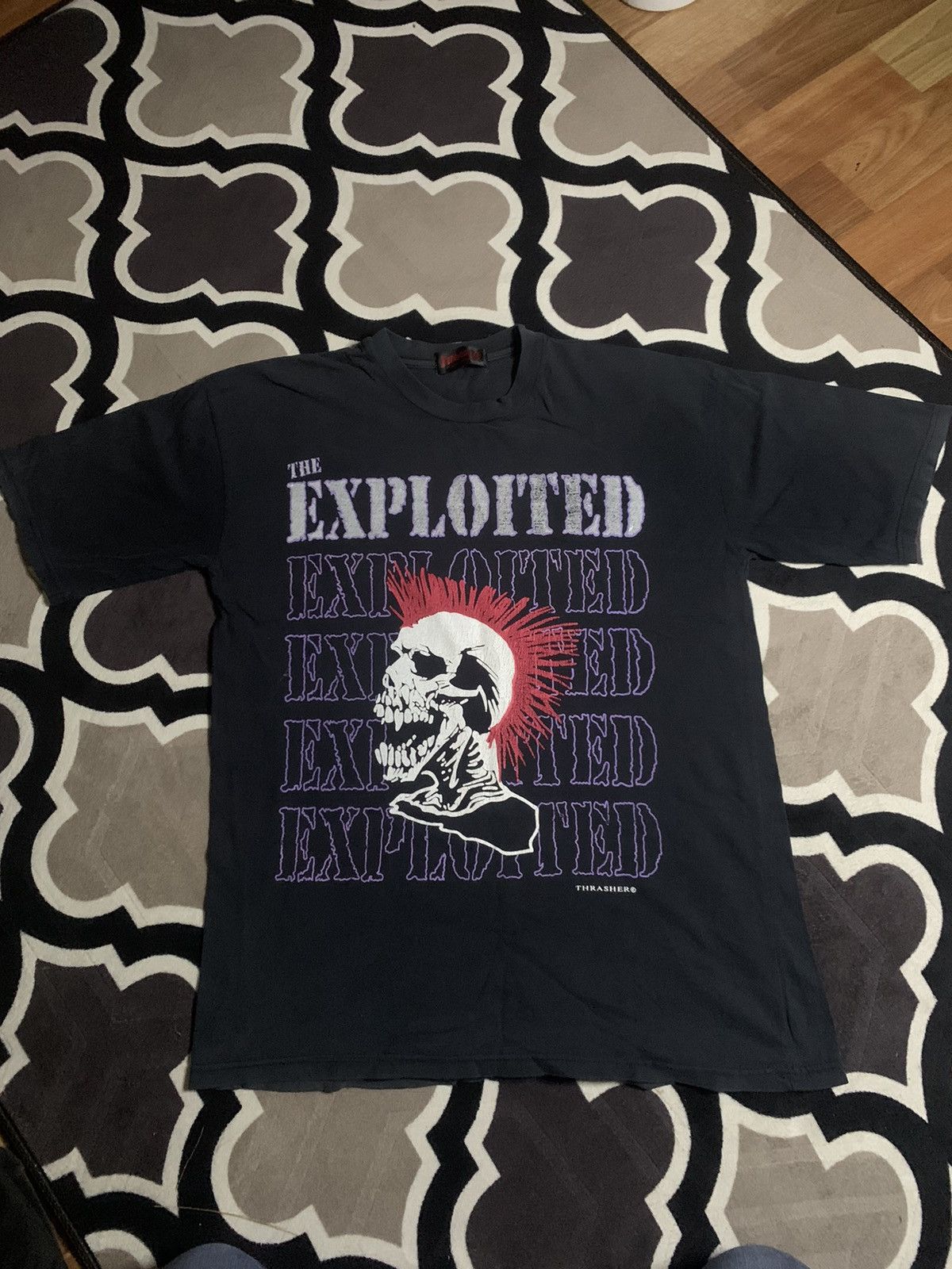 Band Tees × Vintage Vintage The Exploited Size US L / EU 52-54 / 3 - 1 Thumbnail