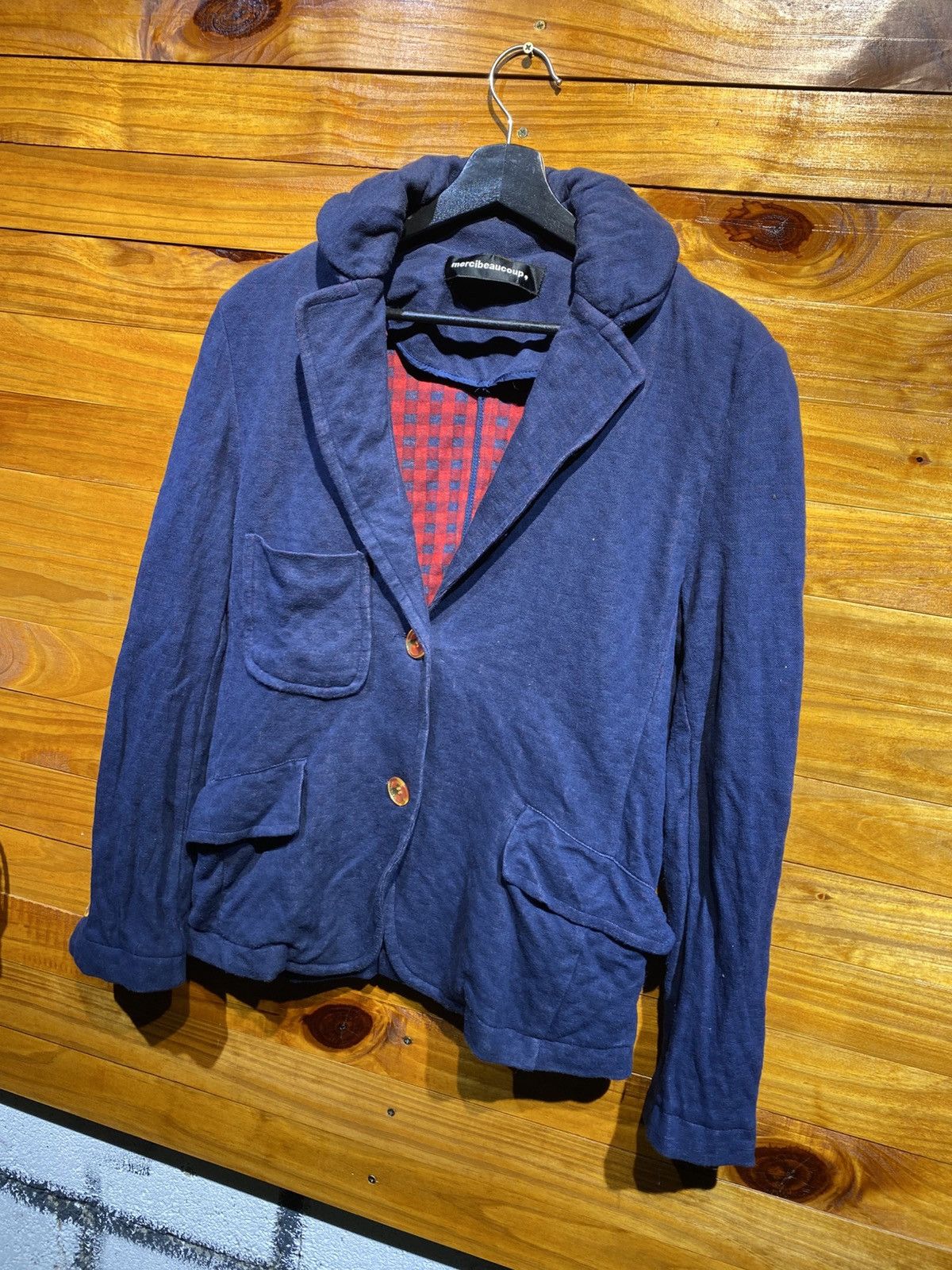 mercibeaucoup Mercibeaucoup Navy Casual Blazer Jacket – Unique Japanese Size M / US 6-8 / IT 42-44 - 1 Thumbnail