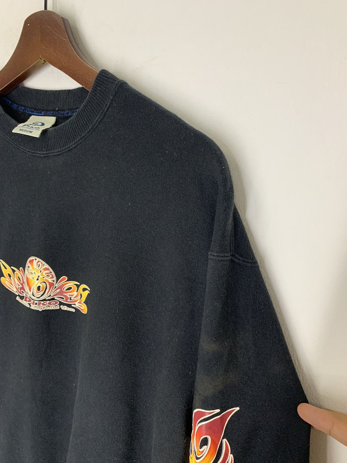 Quiksilver × Ron Jon Surf Shop Piko Surfing Longboards Flames Sweatshirt Size US M / EU 48-50 / 2 - 6 Thumbnail
