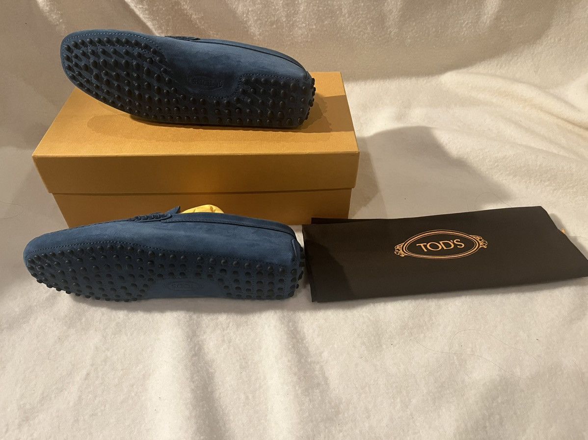 Tod's Gonmino Double TT Suede Sea Blue Size US 7 / EU 40 - 2 Thumbnail