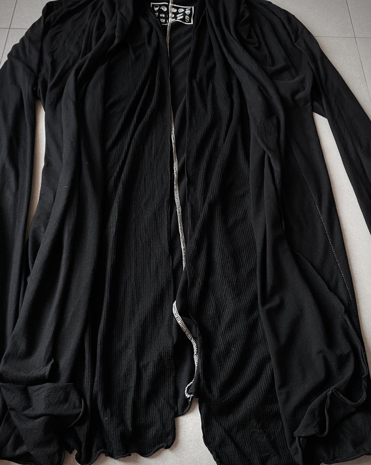 Japanese Brand Royal Flash Contrast Stitching Layered Draped Cape Size US M / EU 48-50 / 2 - 6 Thumbnail