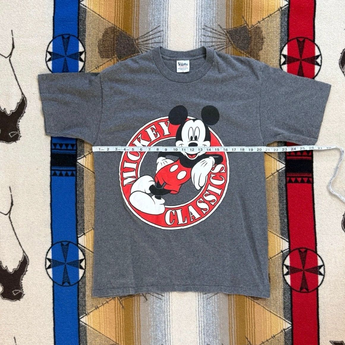Vintage VINTAGE Mickey Mouse T-Shirt Gray L 1990s 90s Crew Neck Short Sleeve Volunteer Men Size Large Made In USA Boy/Girls? Size US L / EU 52-54 / 3 - 4 Thumbnail