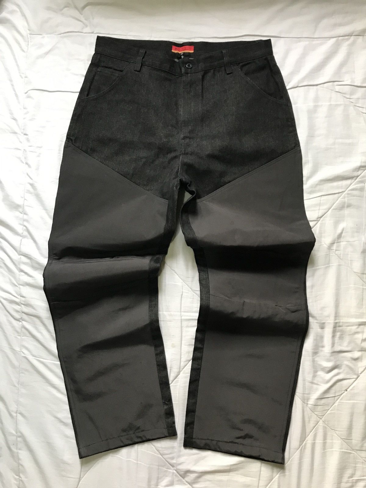 Norbit NORBIT DOUBLE KNEE NYLON COTTON DENIM JEANS Size US 34 / EU 50 - 1 Thumbnail