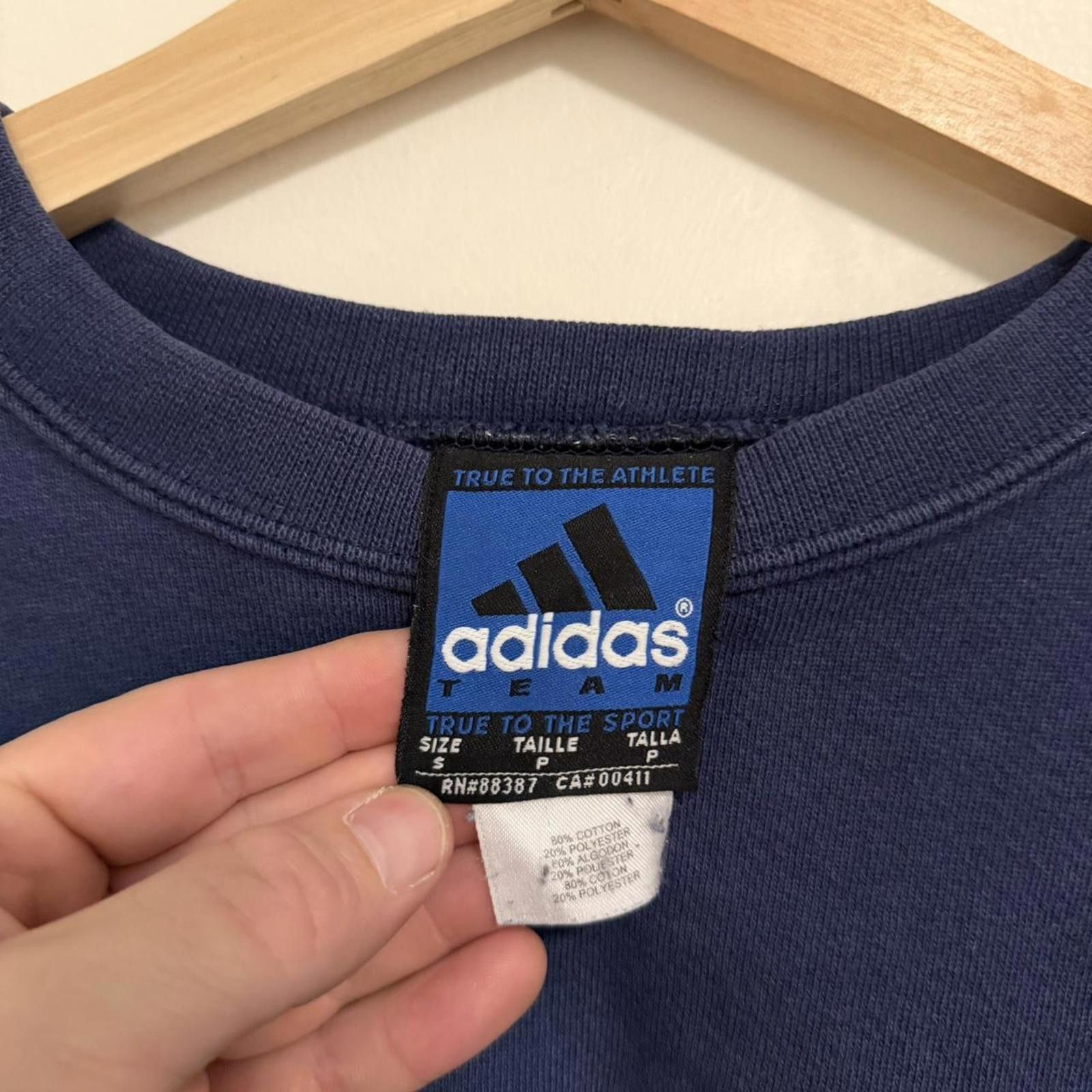 Adidas Vintage adidas crewneck sweatshirt 90s S Size US S / EU 44-46 / 1 - 6 Thumbnail
