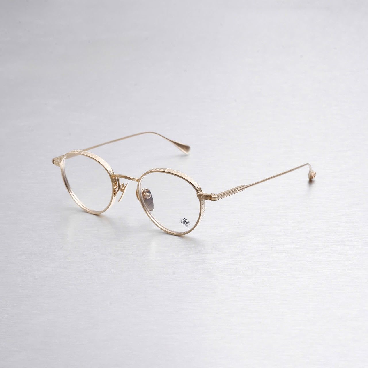 Chrome Hearts CHROME HEARTS THICK GOLD PLATED/MATTE GOLD PLATED GLASSES Size ONE SIZE - 1 Thumbnail