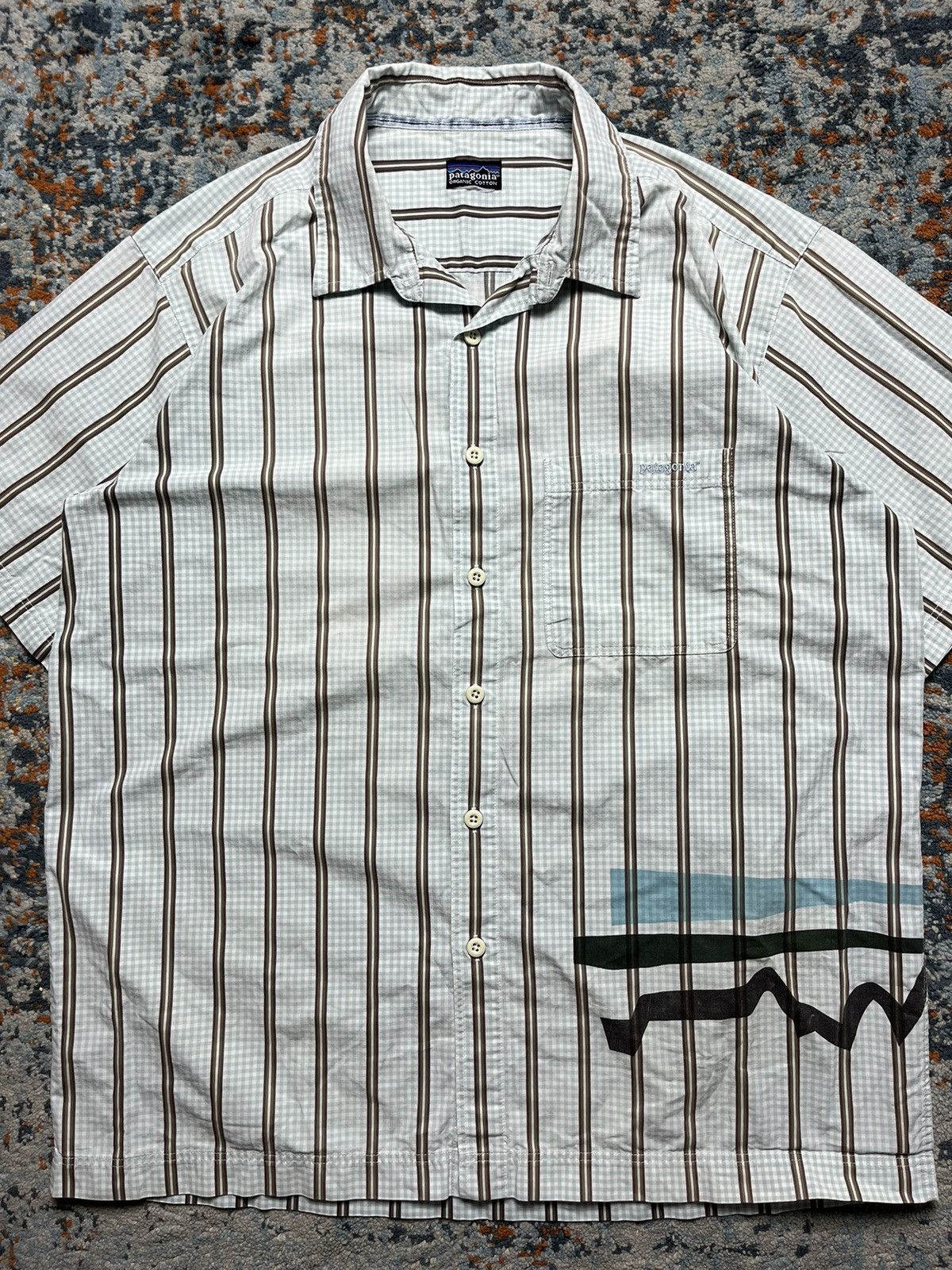 Patagonia × Vintage Vintage 90s Patagonia short sleeve shirt made in USA Size US XL / EU 56 / 4 - 6 Thumbnail
