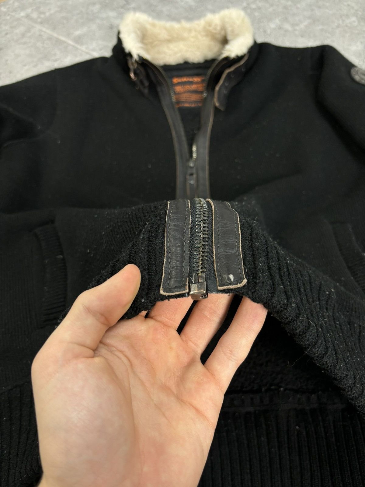 Schott Schott USA Sherling Sherpa Jacket Y2K Bomber Avirex Size US L / EU 52-54 / 3 - 7 Thumbnail