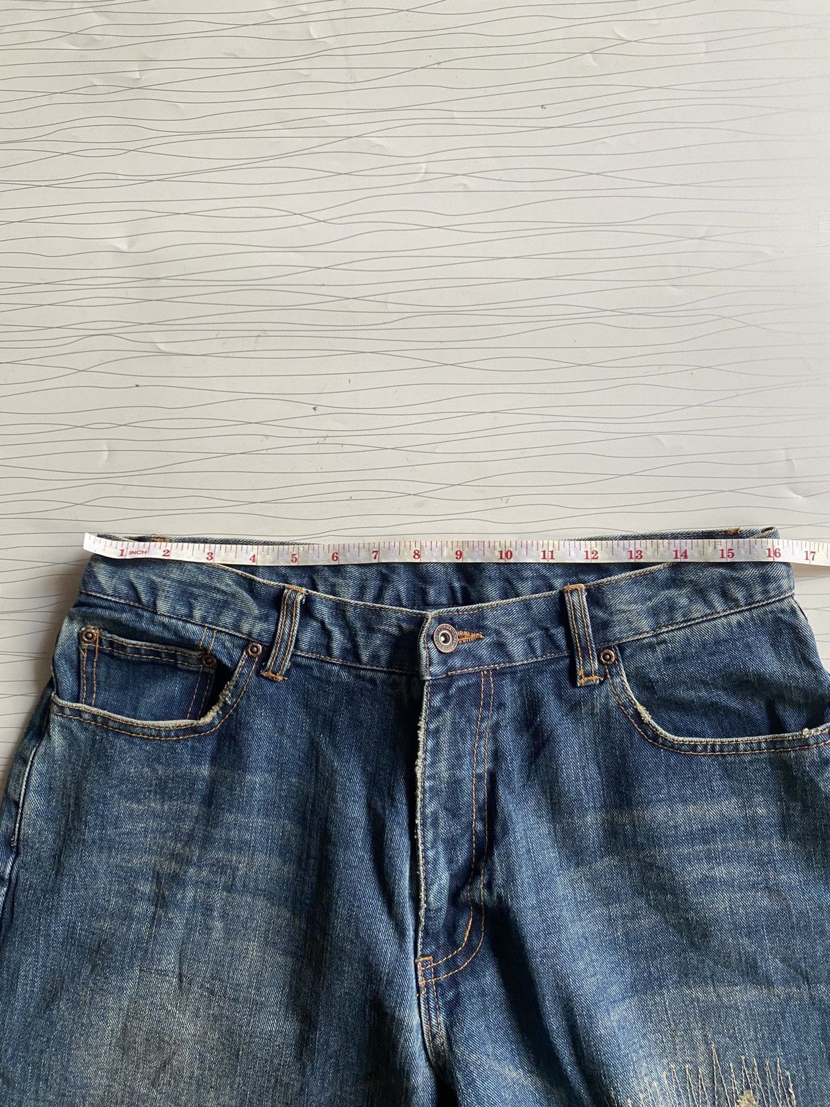 Japanese Brand Japanese Nylus Ripped Denim Jeans Size US 34 / EU 50 - 12 Thumbnail