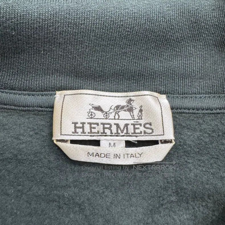Hermes Hermes Horse head leather patch hooded sweatshirt Size US M / EU 48-50 / 2 - 2 Thumbnail