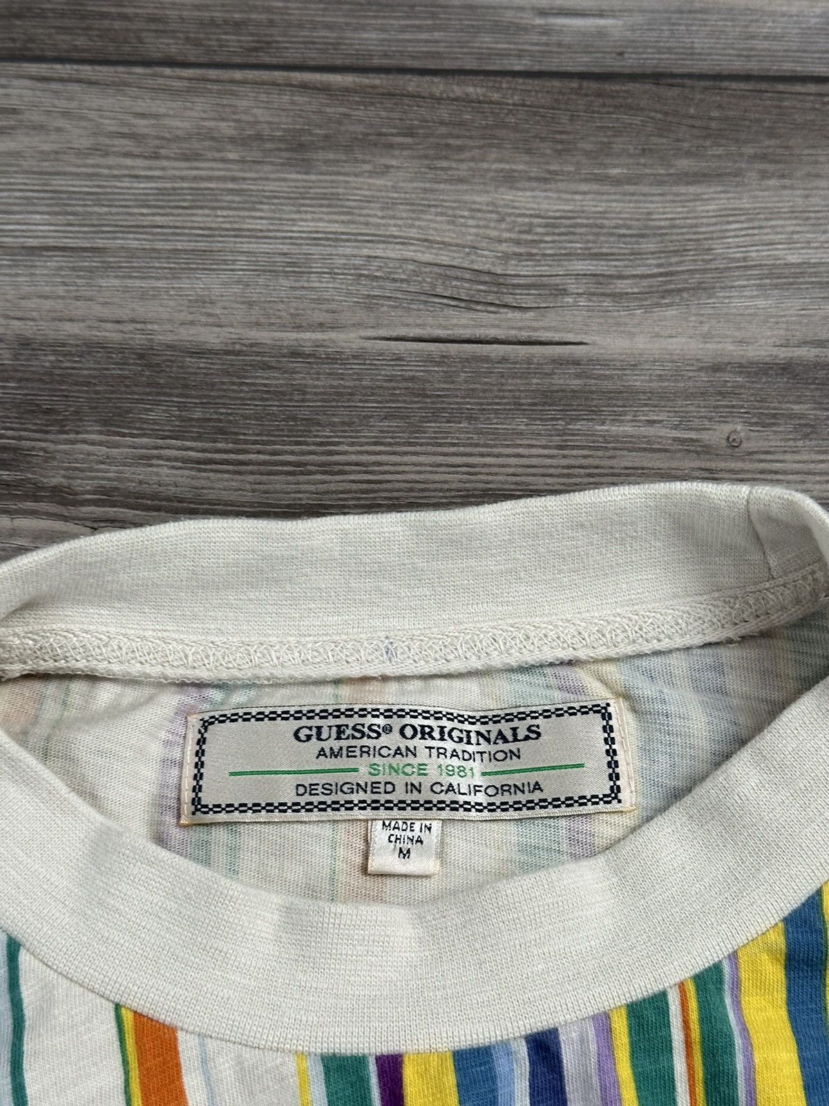 Guess Guess Striped T Shirt Size US M / EU 48-50 / 2 - 3 Thumbnail