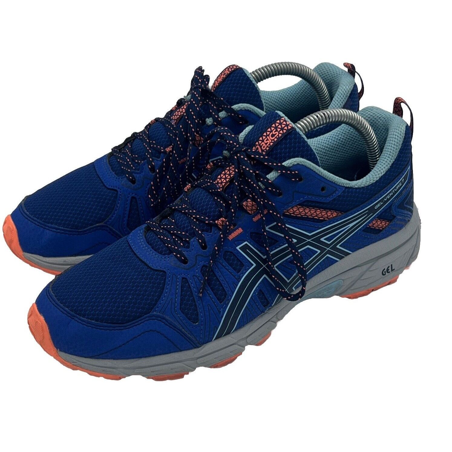 Asics Gel Venture 7 Deep Sea Blue Trail Running Shoes 8.5, Women's