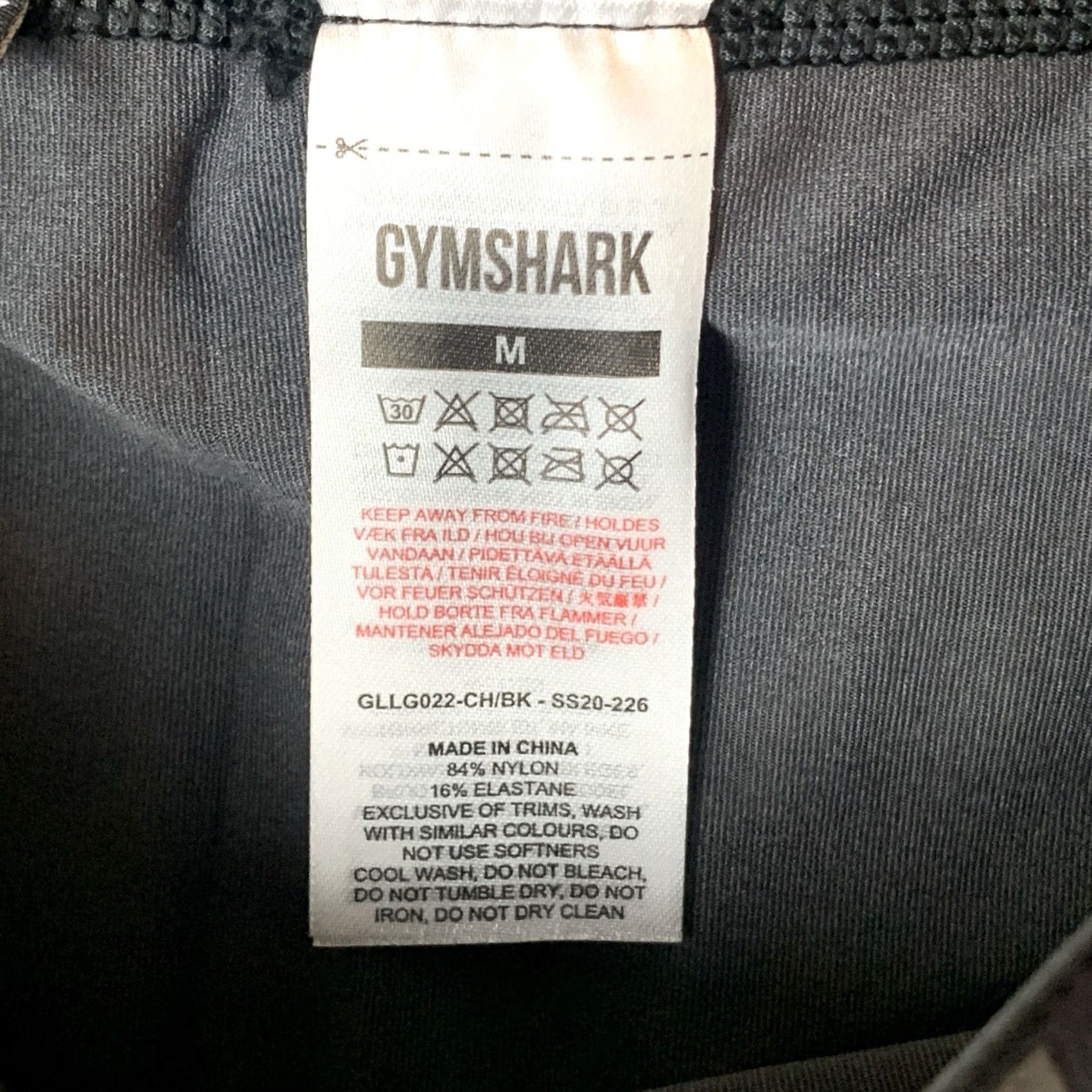 Gymshark GymShark Fit Cropped Leggings Charcoal/Black M Women's Leggings Skinny Athletic Activewear Cropped Logo Stretch Casual Gym Size 32" / US 10 / IT 46 - 4 Thumbnail