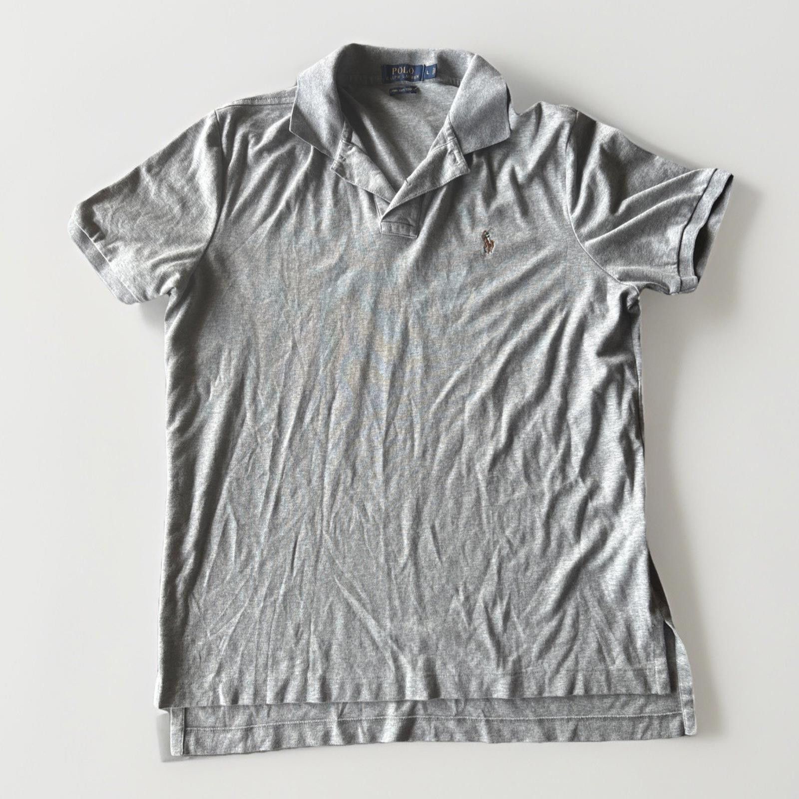 Polo Ralph Lauren Polo Ralph Lauren VTG Gray Polo Shirt Men Large Vintage Size US L / EU 52-54 / 3 - 1 Thumbnail