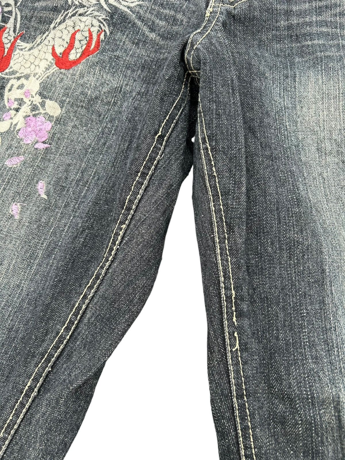 Japanese Brand × Kapital × Vintage Karakuri Tamashii Inspired Japanese GUMU Denim Jeans Rare ☠️ Size US 34 / EU 50 - 9 Thumbnail