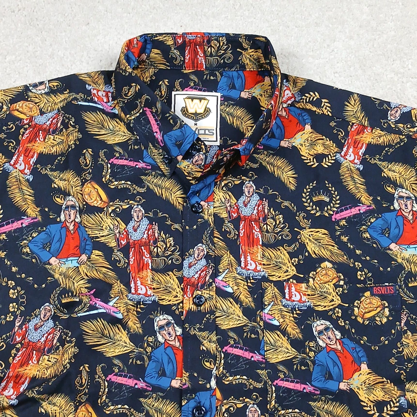 Vintage RSVLTS Shirt Men Large Black Wrestling Legends Rick Flair The Roosevelts New Size US L / EU 52-54 / 3 - 3 Thumbnail
