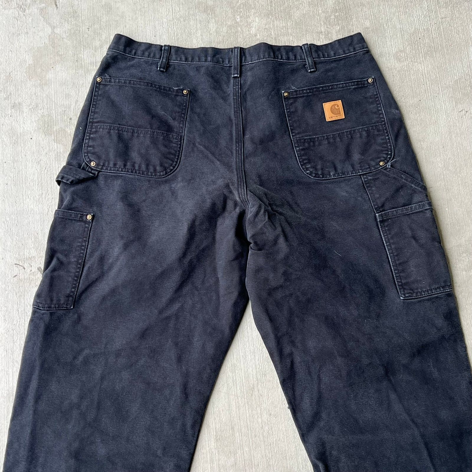 Carhartt × Vintage Carhartt black double knee work wear carpenter pants Size US 36 / EU 52 - 6 Thumbnail