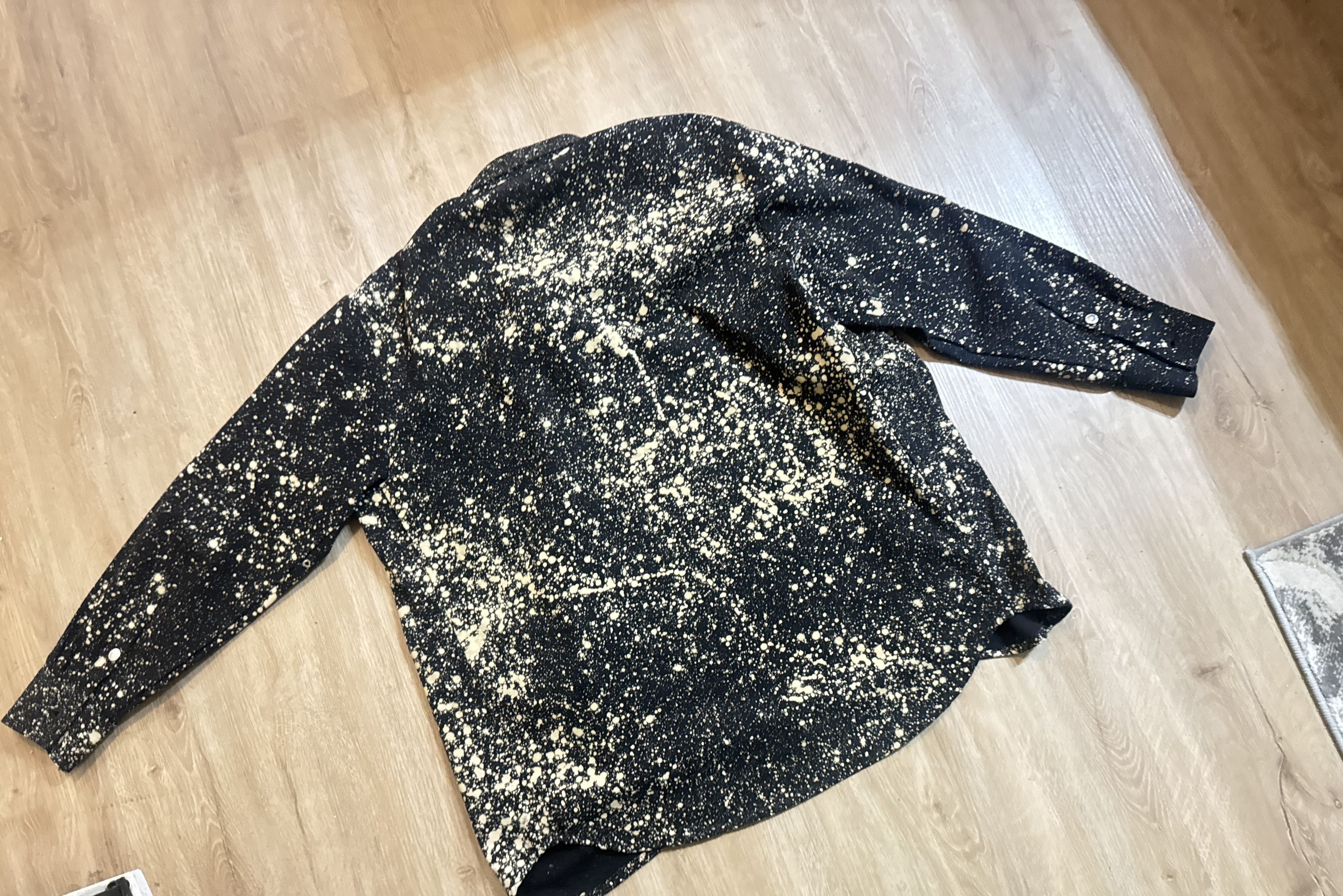 Raf Simons × Sterling Ruby Bleach splatter over shirt A/W 2014 Size US M / EU 48-50 / 2 - 2 Thumbnail