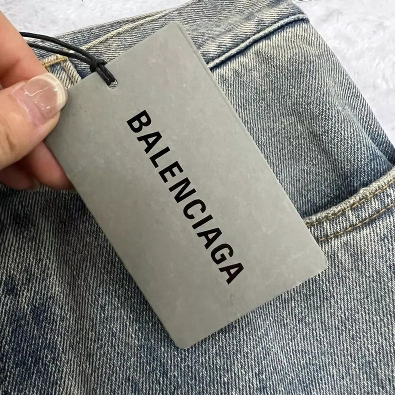 Balenciaga Balenciaga size S Distressed Destroyed Denim Pants Size US 27 - 5 Thumbnail