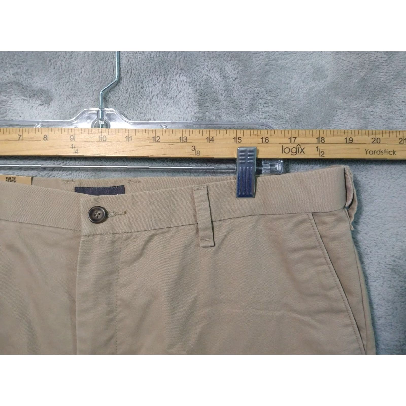 Dockers DOCKERS Pants Mens 38x29 Khakis Flat Front Classic Fit Beige D3 City Preppy 90s Mens Size US 38 / EU 54 - 3 Thumbnail