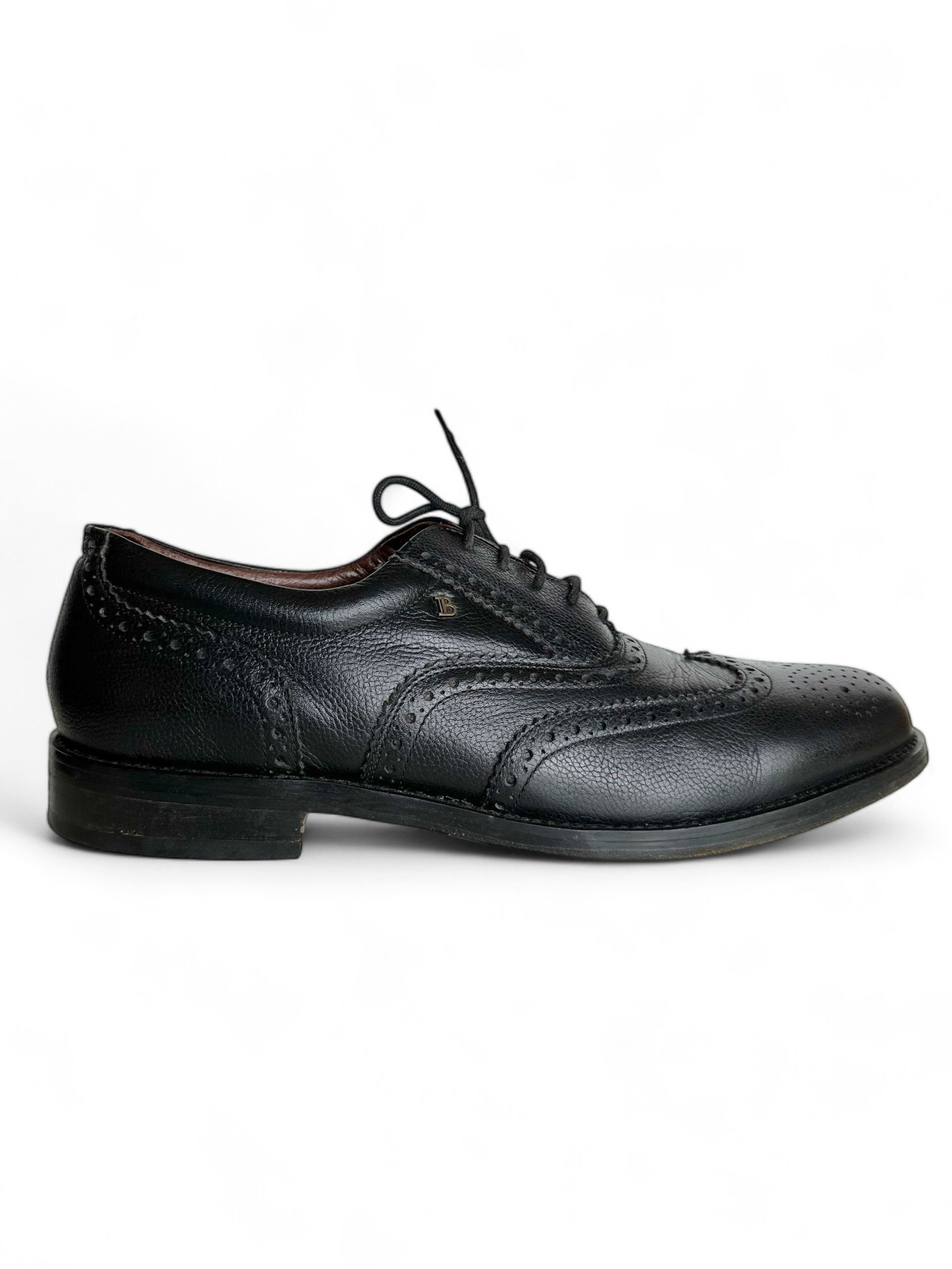 Vintage Vintage Barkelman Black Brogue Shoes Size US 11 / EU 44 - 1 Thumbnail