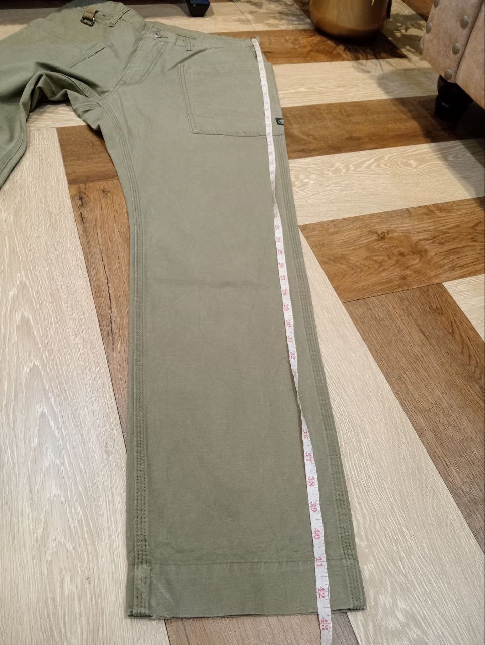 Snow Peak SNOW PEAK OLIVE GREEN MILITARY-STYLE CARGO PANTS Size US 34 / EU 50 - 17 Thumbnail