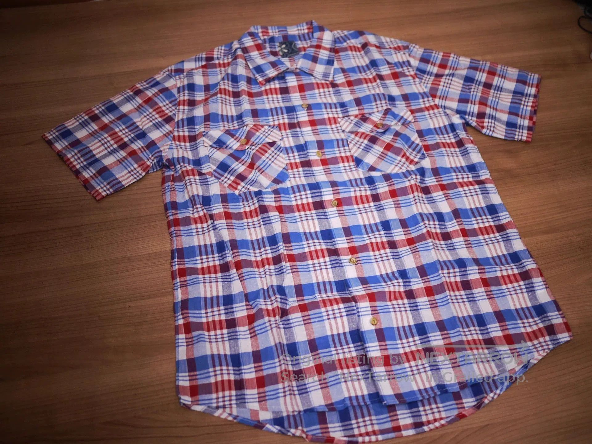 Visvim Plaid Short-Sleeve Button-Up Shirt. Size US XXL / EU 58 / 5 - 2 Thumbnail