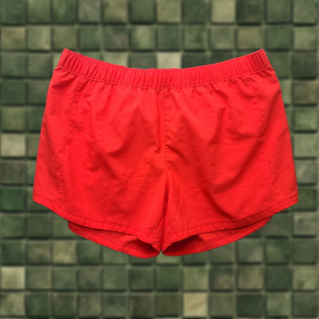 Vintage Columbia PFG Shorts Womens L Regular 4" Inseam Red Lightweight Outdoor Fishing Hiking Walking Knit Logo Pocket/Chino Style Size 36" / US 14 / IT 50 - 1 Thumbnail