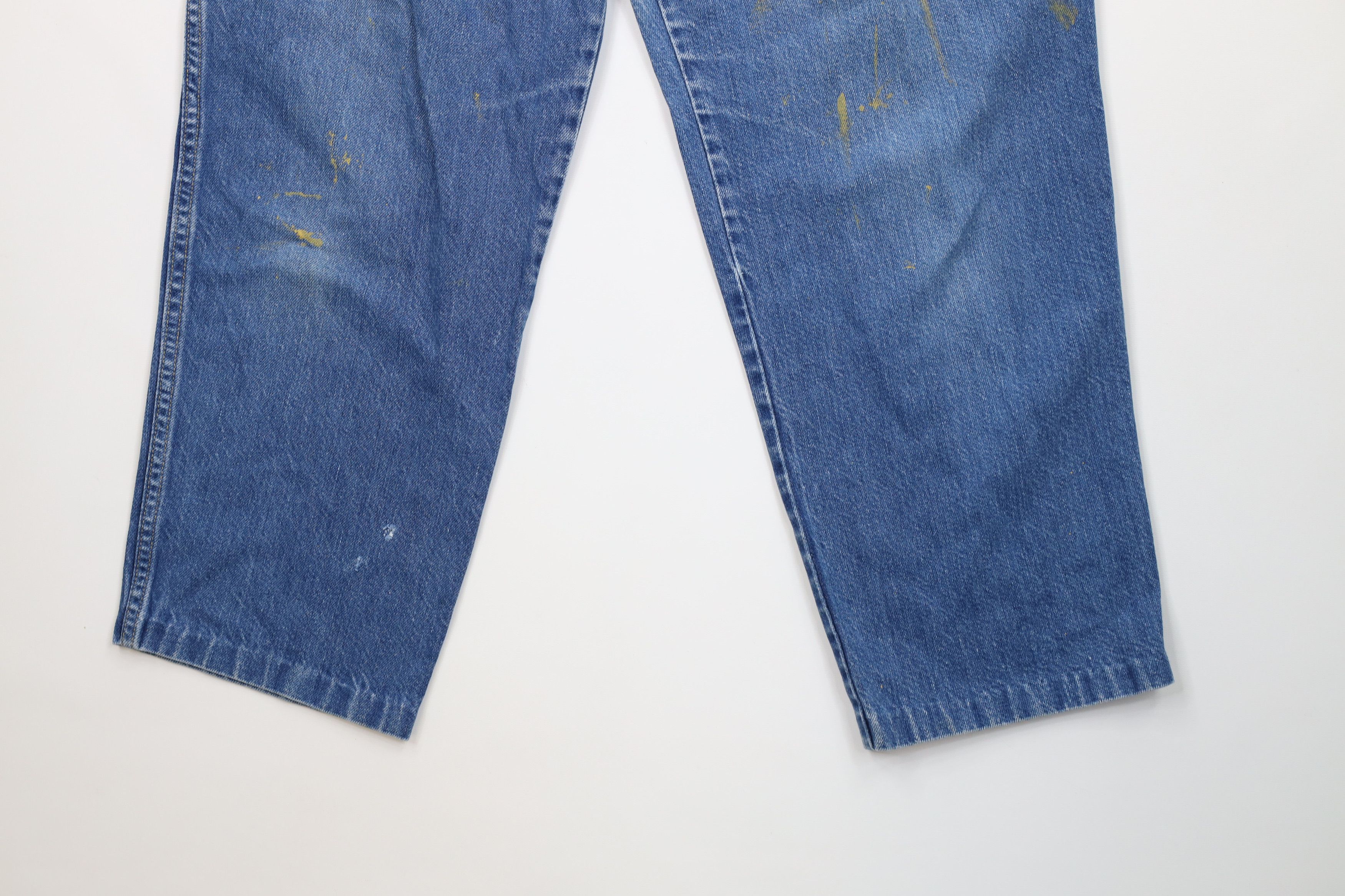 Vintage Vintage 70s Streetwear Pleated High Waisted Denim Jeans USA Size 36" / US 14 / IT 50 - 4 Thumbnail