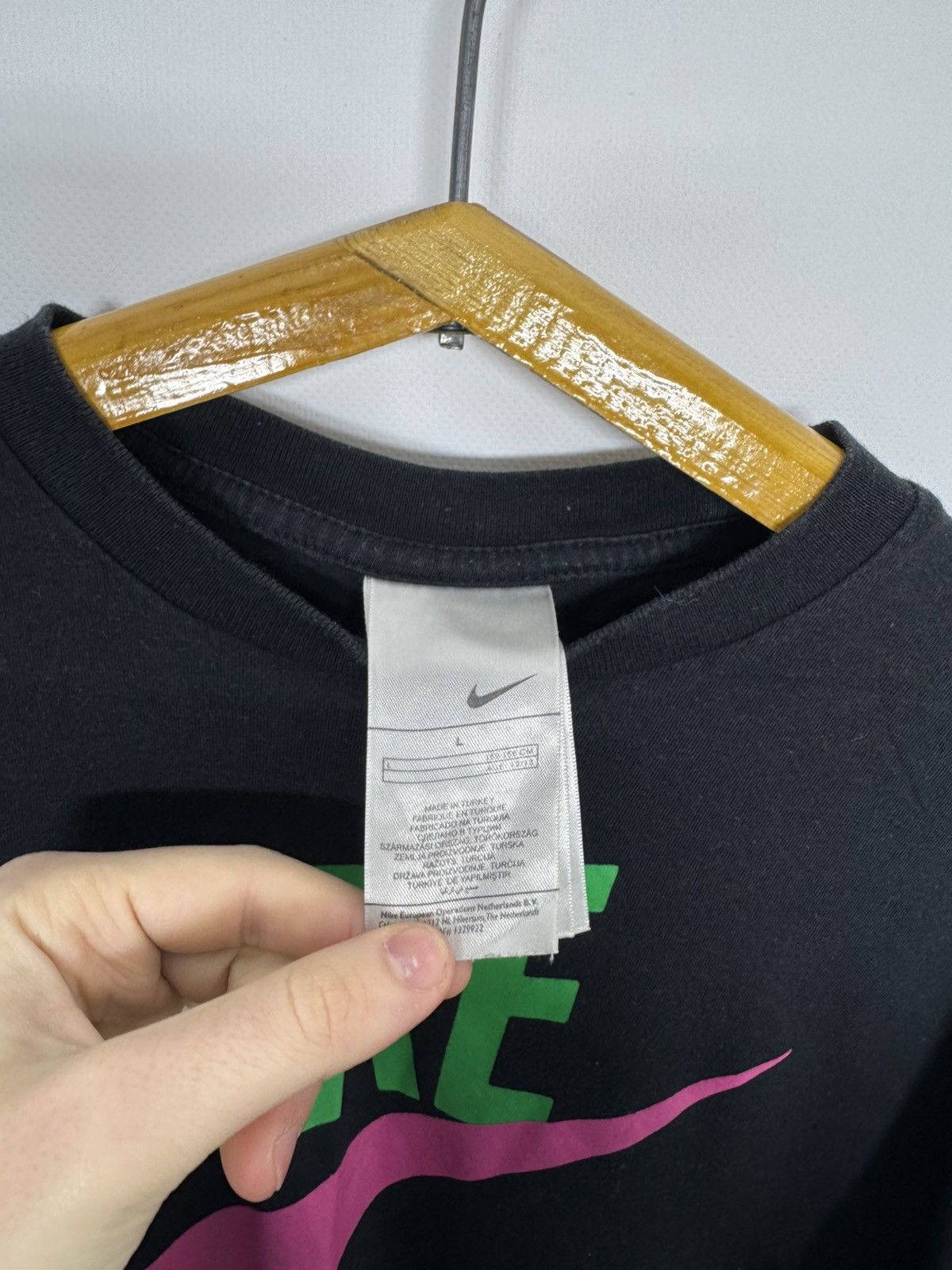 Nike Vintage Y2k Nike Big Swoosh T Shirt 00’s Size US XS / EU 42 / 0 - 8 Thumbnail