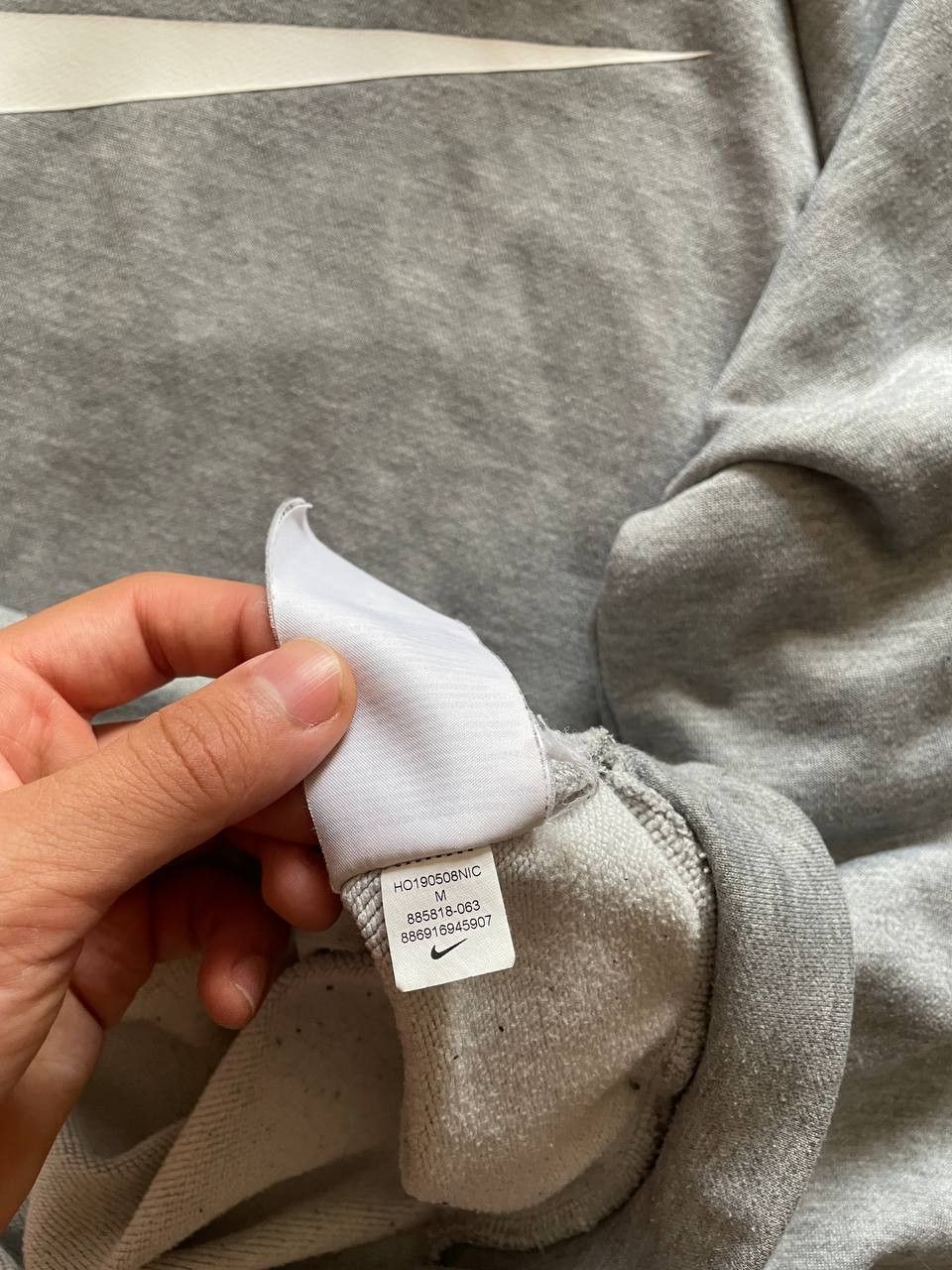 Nike Vintage Nike Hoodie Large Y2K Sportswear Swoosh Gray Size US M / EU 48-50 / 2 - 8 Thumbnail