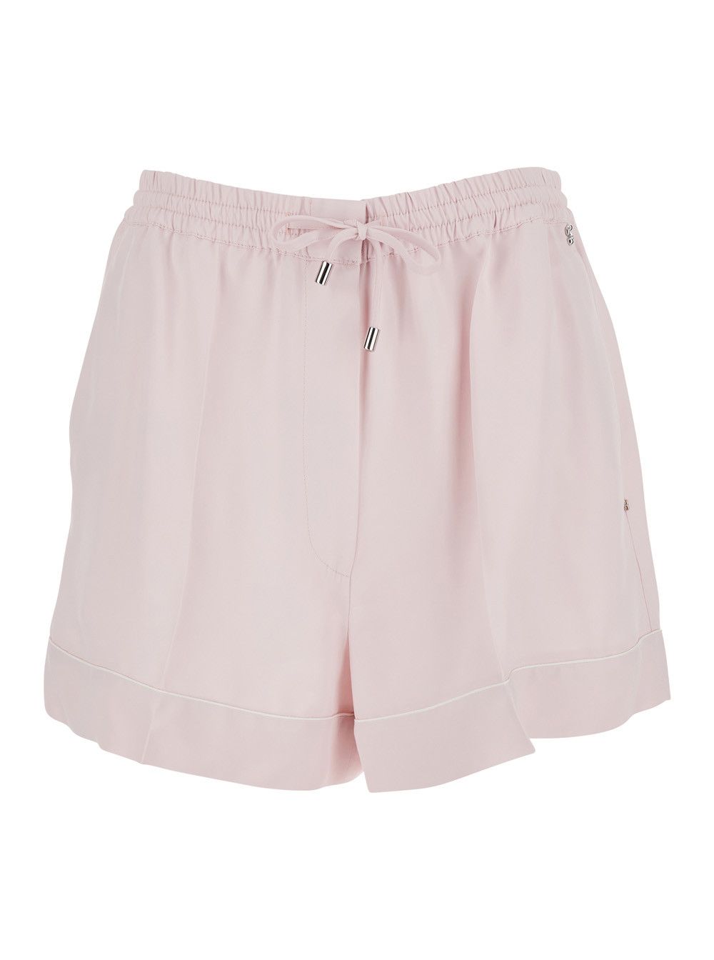 Sportmax Shorts 'SPXCRESPO' Pink with Pockets and High Waist in Viscose Women Size 28" / US 6 / IT 42 - 1 Thumbnail
