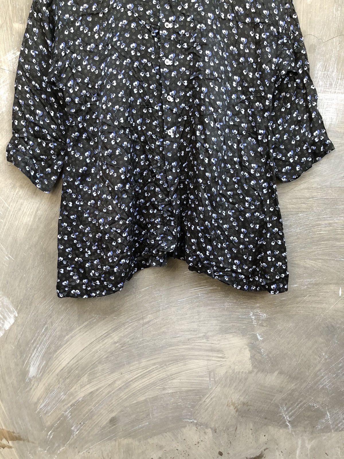 Issey Miyake Issey Miyake Zucca Flower Pattern Blouse Size M / US 6-8 / IT 42-44 - 3 Thumbnail