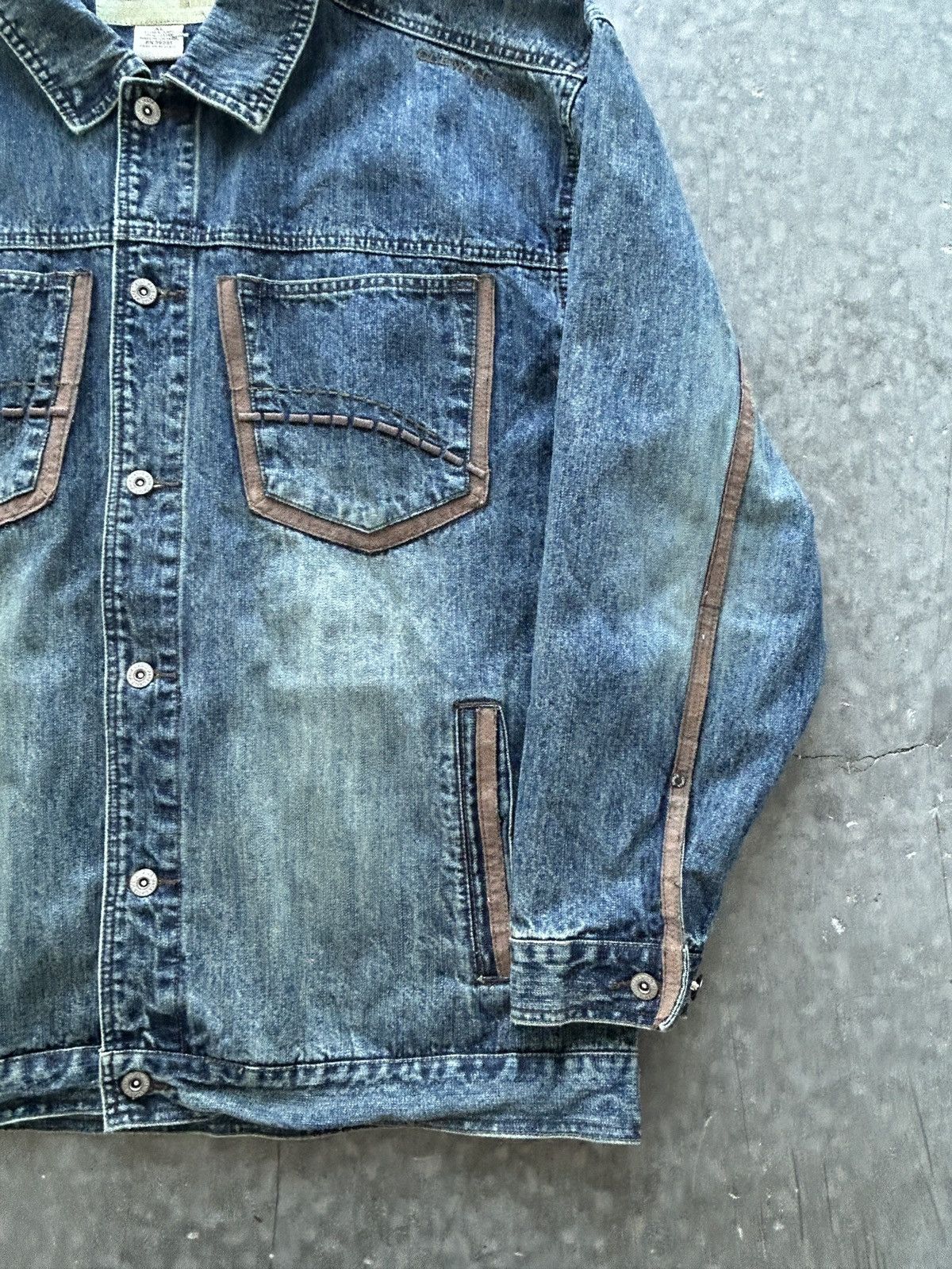 Clench Vintage Y2K Clench Jeans Denim Jacket Size US XL / EU 56 / 4 - 3 Thumbnail