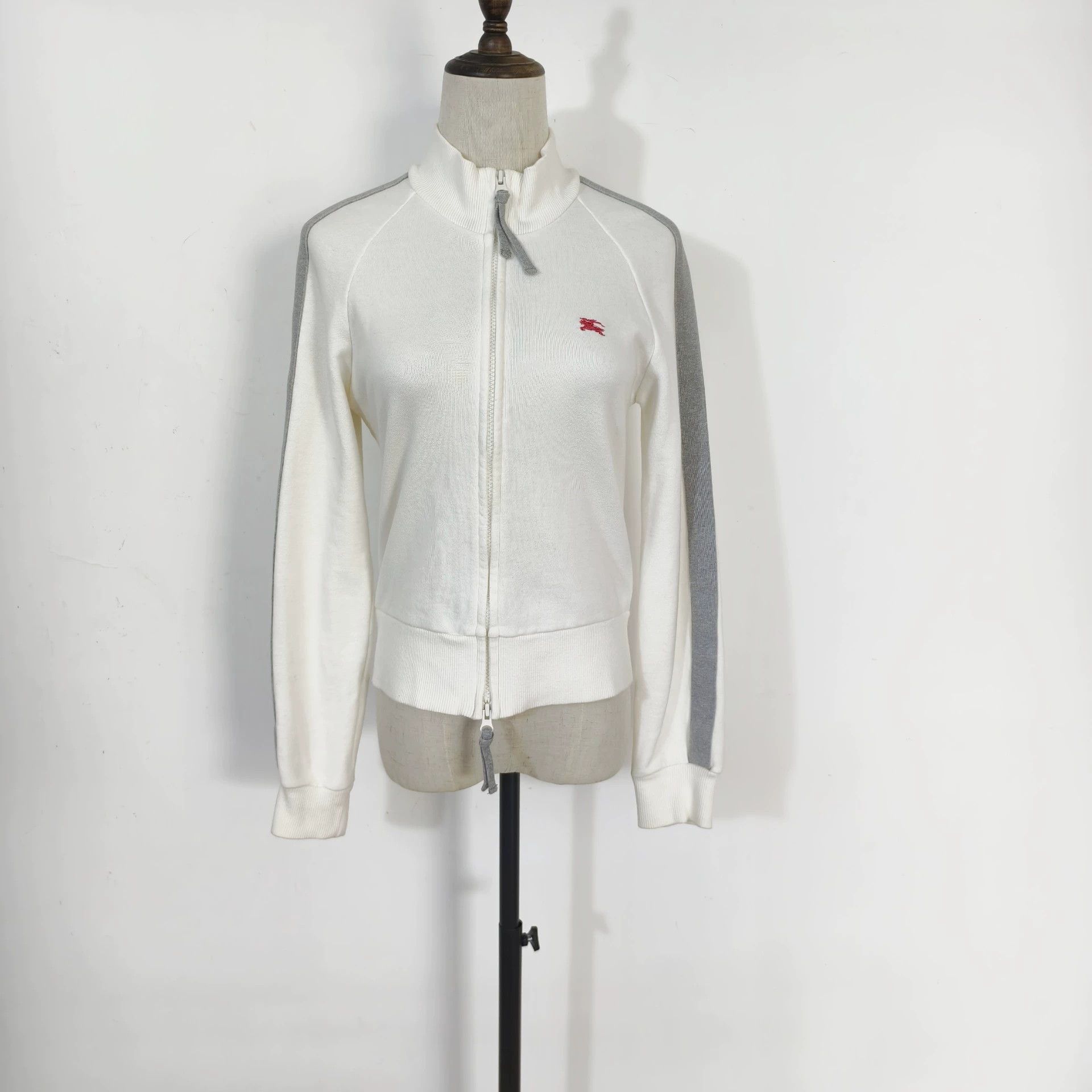 Burberry Vintage Burberry White Stand Collar Jacket - dmc Size US M / EU 48-50 / 2 - 1 Thumbnail