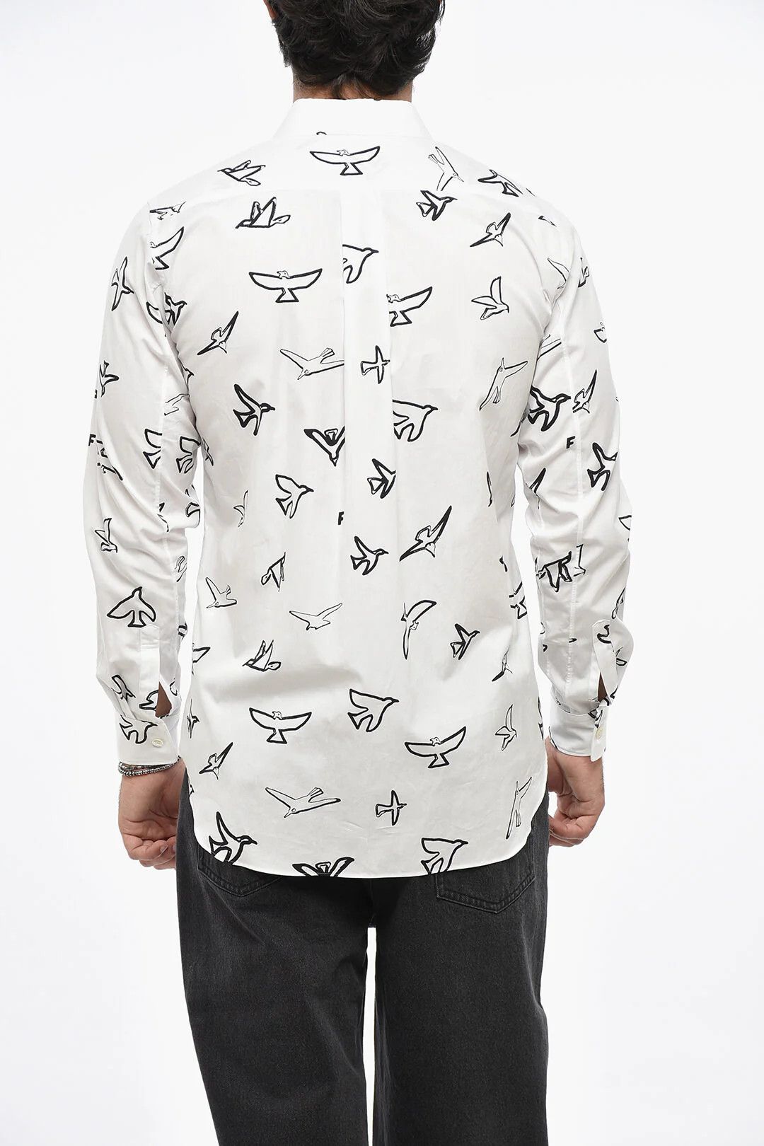 Comme des Garcons og1mm0426 Printed Shirt in White Size US S / EU 44-46 / 1 - 2 Thumbnail