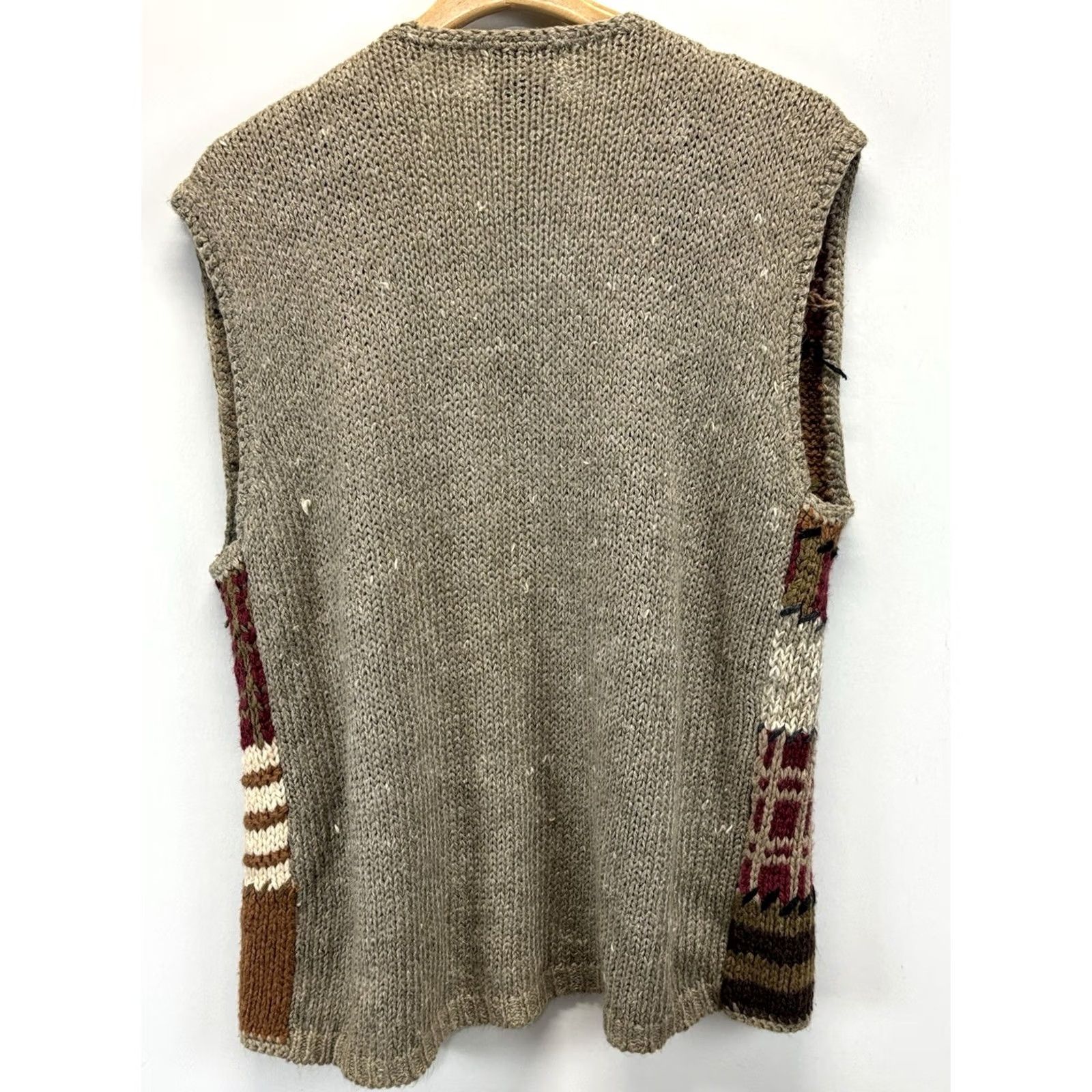 Vintage VINTAGE Cabin Creek Cardigan Sweater Vest Floral Patchwork Plus 20W Cottage Women’s Size 3XL / US 20-22 - 4 Thumbnail