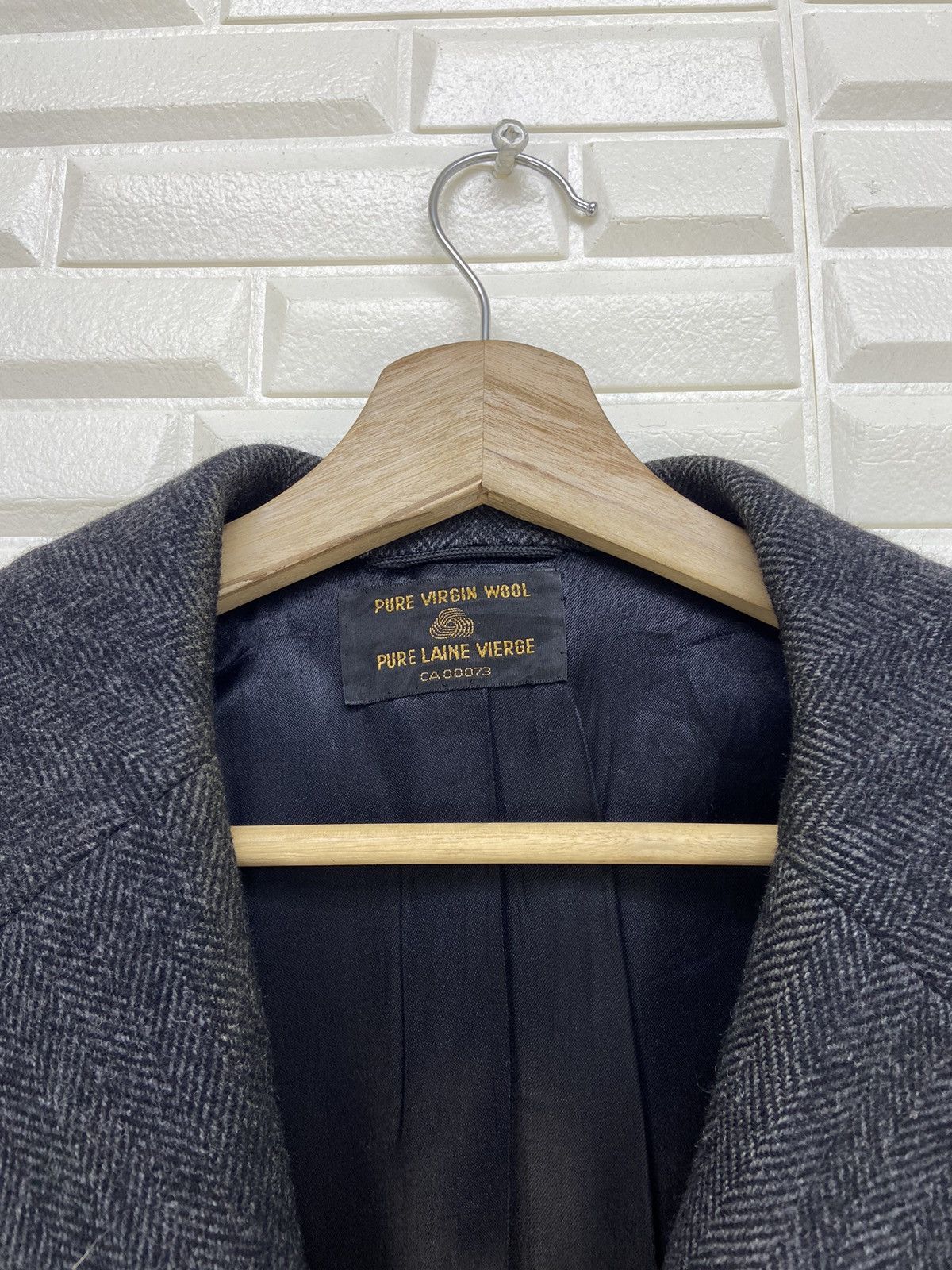 Holt Renfrew Pure Virgin Wool Holt Renfrew Herringbone Overcoat Size US M / EU 48-50 / 2 - 8 Thumbnail