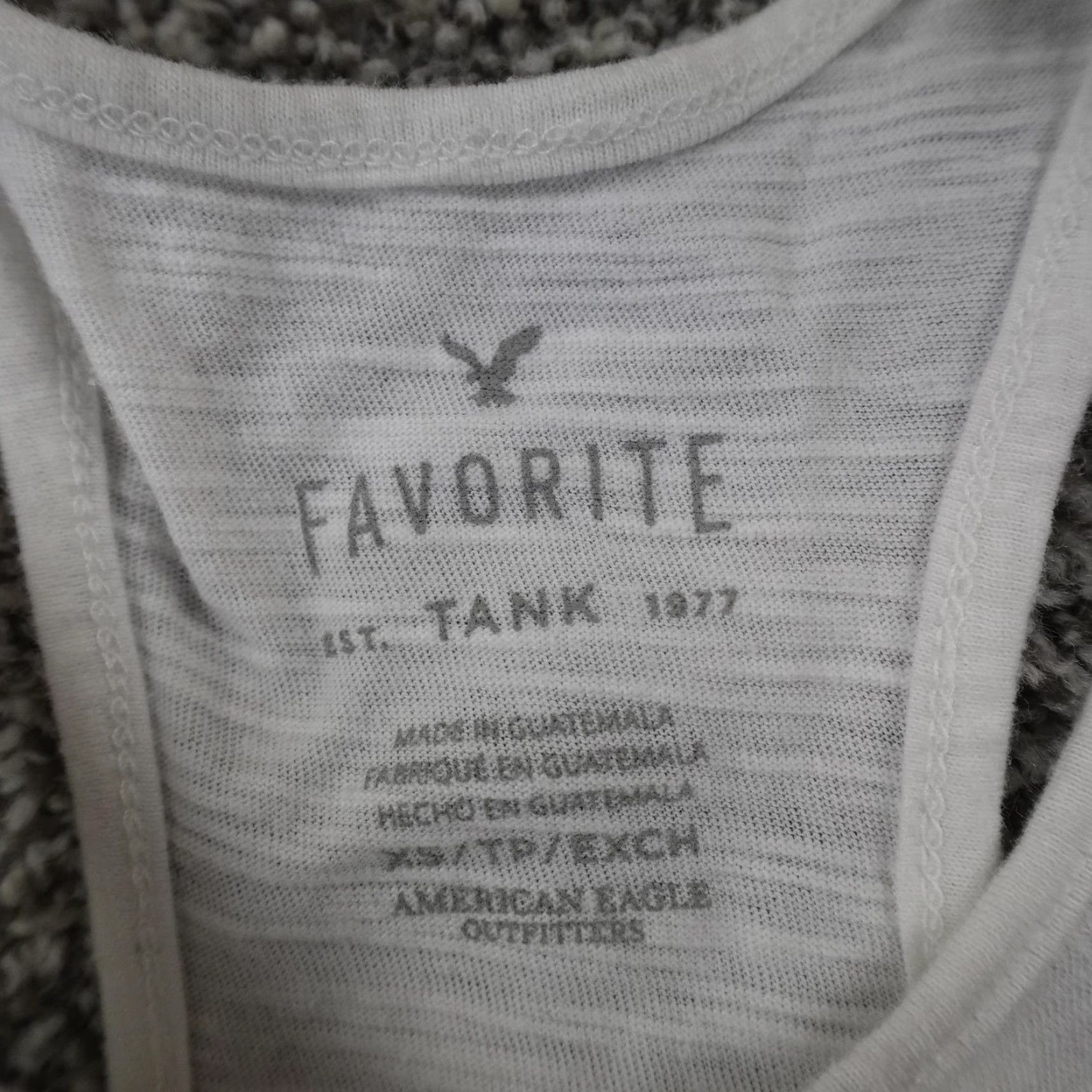American Eagle Outfitters American Eagle Outfitters Shirt Womens XS White Tie Dye Graphic Logo Racerback Tank Top Tee Size XS / US 0-2 / IT 36-38 - 4 Thumbnail