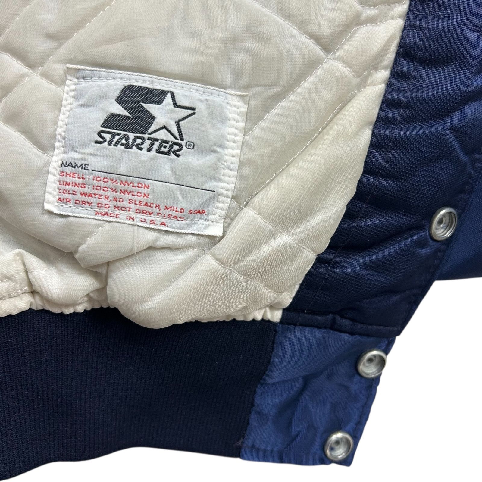 NCAA VTG 90s GEORGETOWN HOYAS STARTER SATIN JACKET MADE IN USA Size US L / EU 52-54 / 3 - 5 Thumbnail