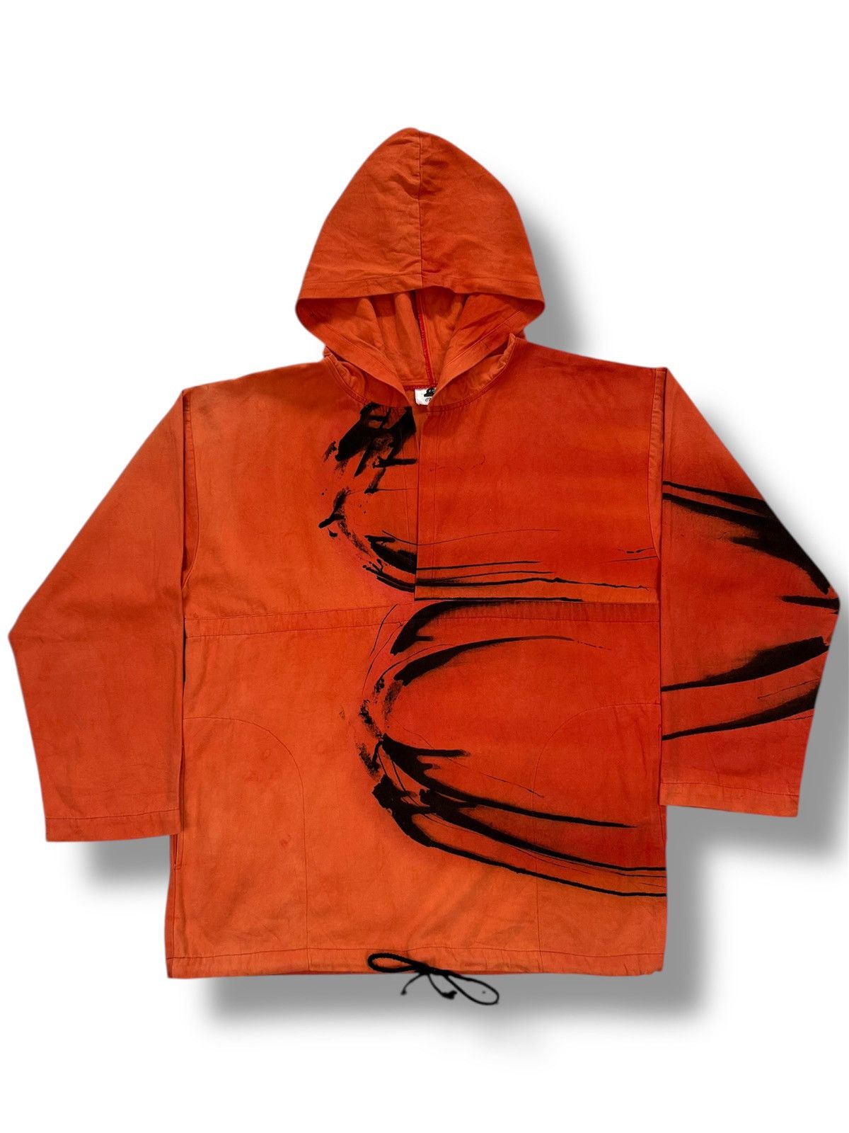 Japanese Brand Crow Brushstroke Art Hooded Pullover Jacket Size US L / EU 52-54 / 3 - 1 Thumbnail
